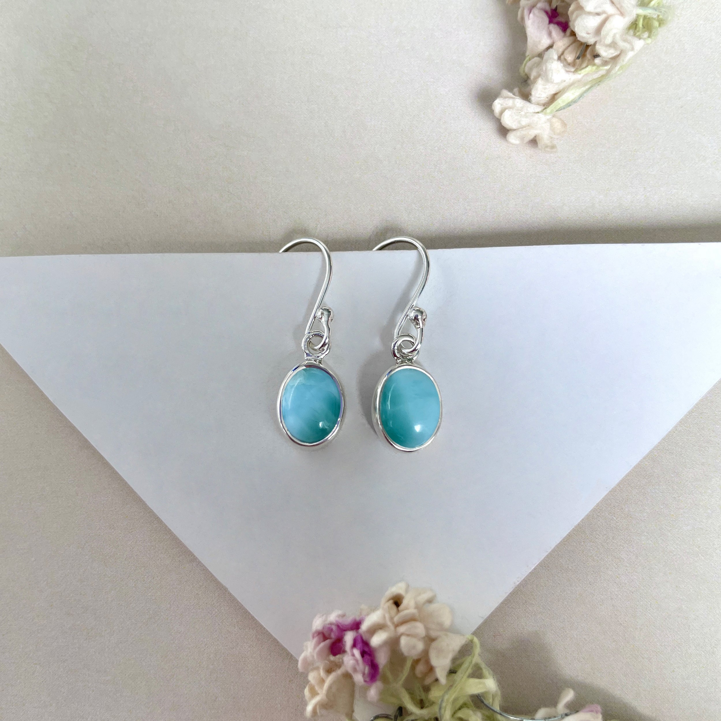 Larimar Earring-(LAR-E-2235.)