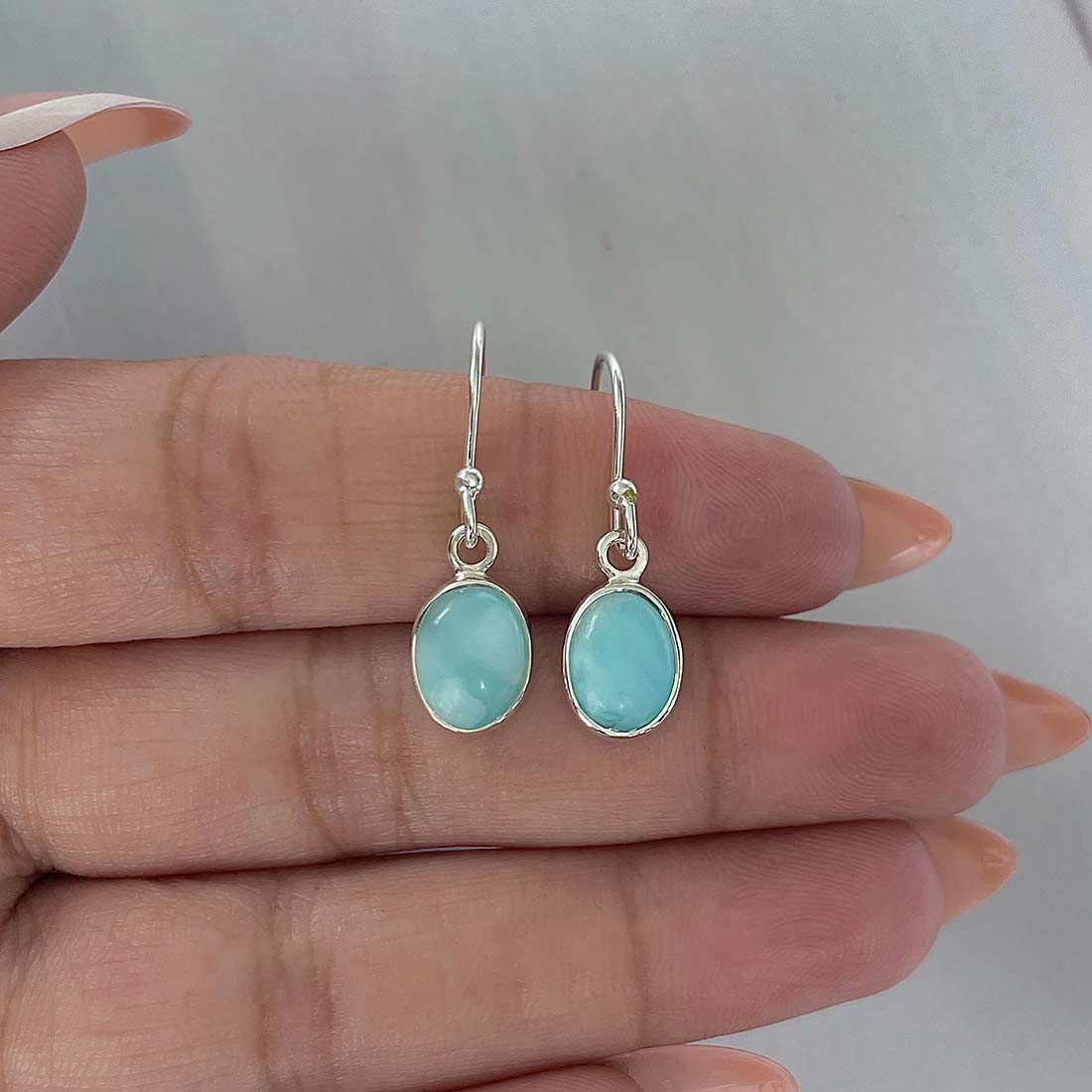 Larimar Earring-(LAR-E-2236.)