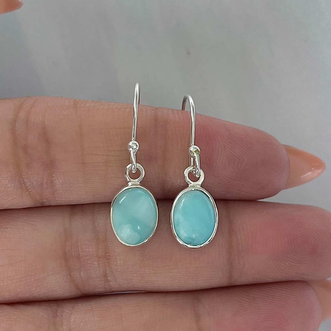 Larimar Earring-(LAR-E-2236.)