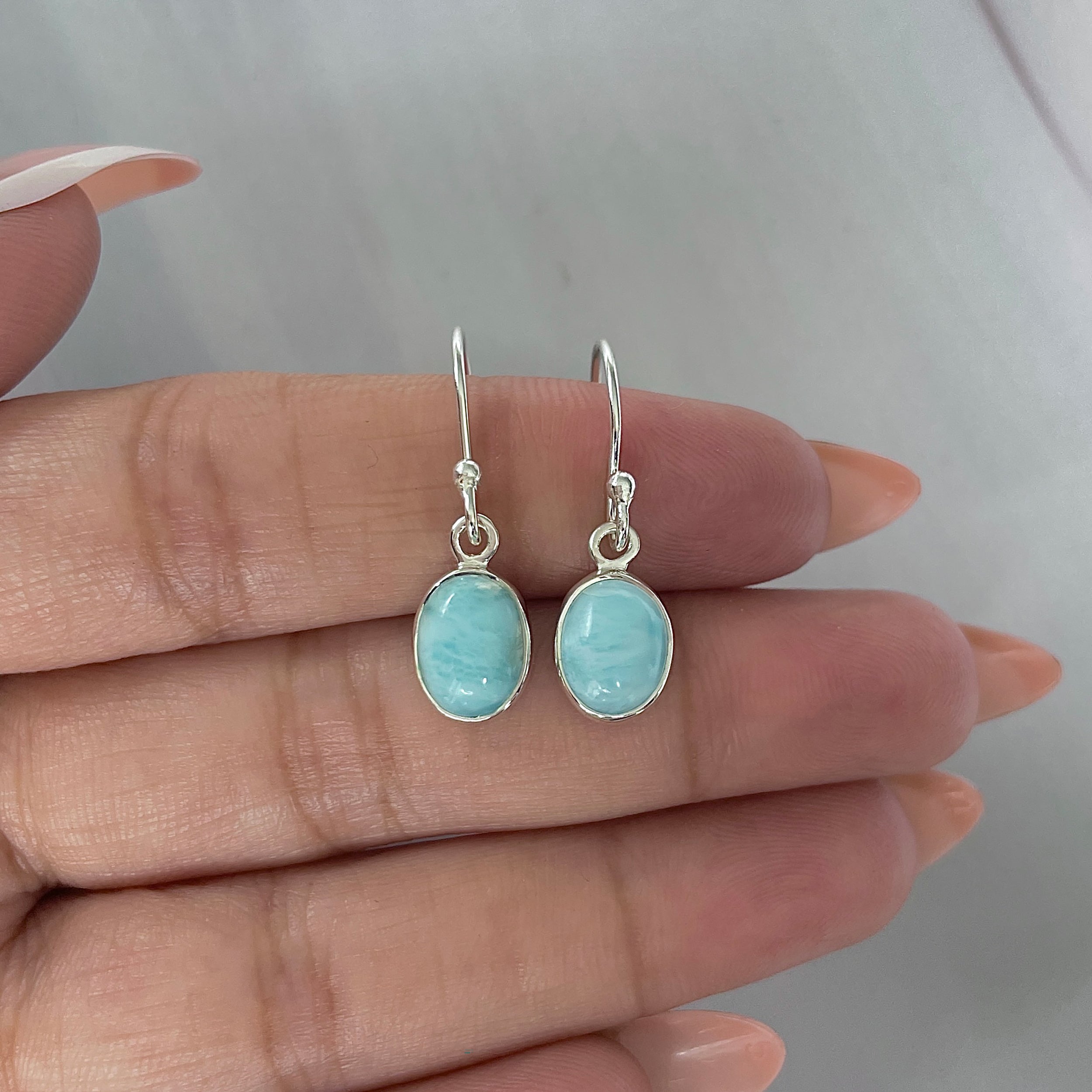 Larimar Earring-(LAR-E-2237.)