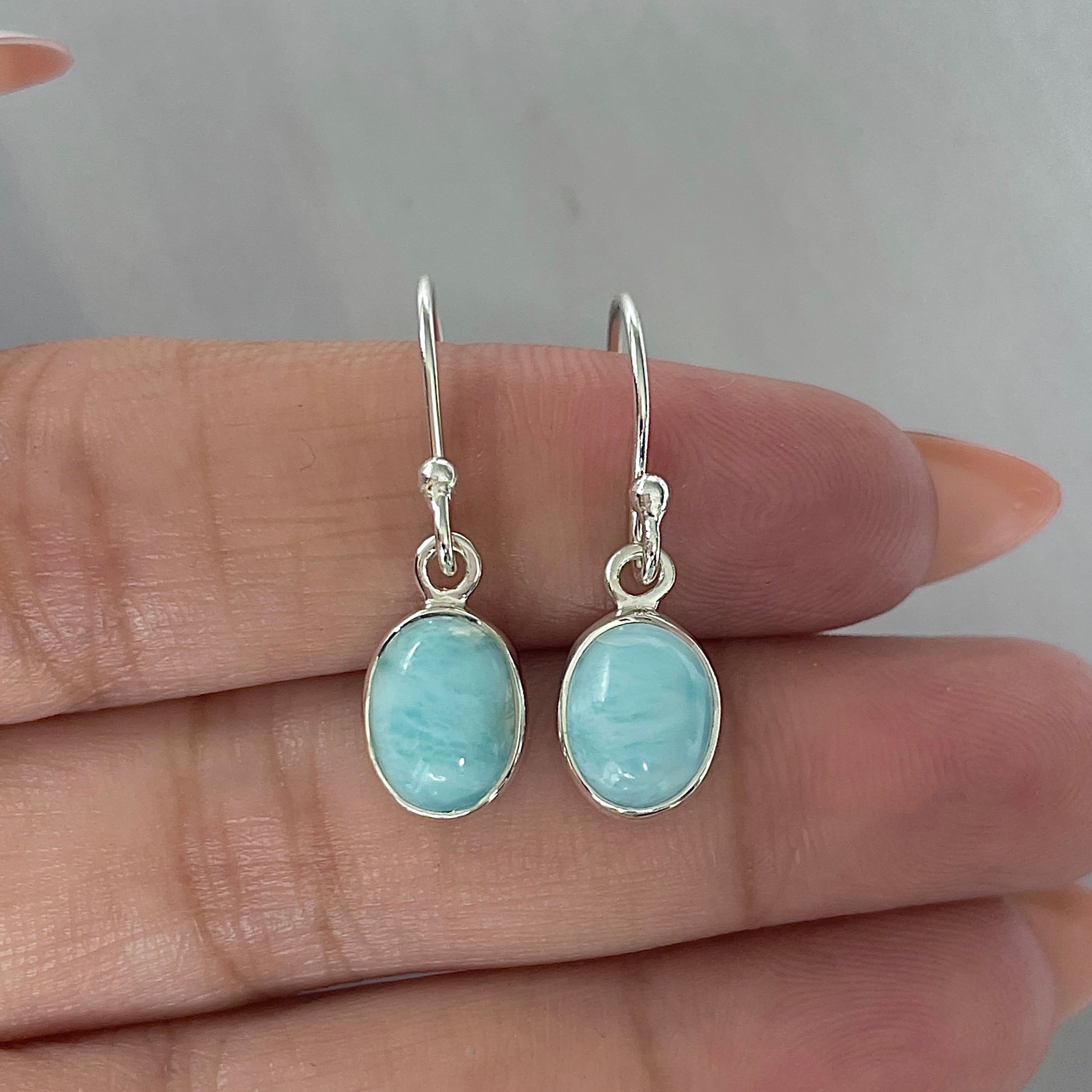 Larimar Earring-(LAR-E-2237.)