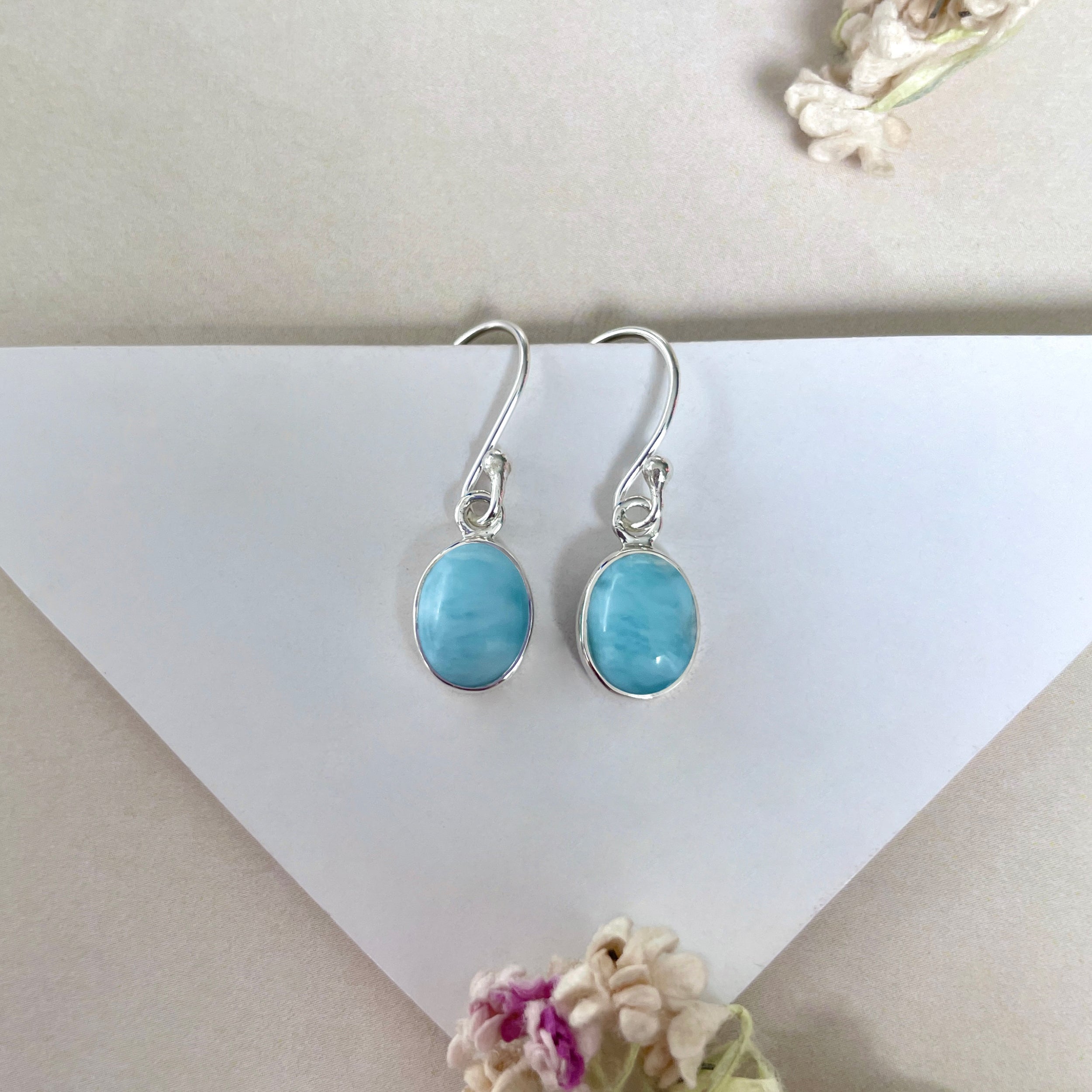 Larimar Earring-(LAR-E-2237.)