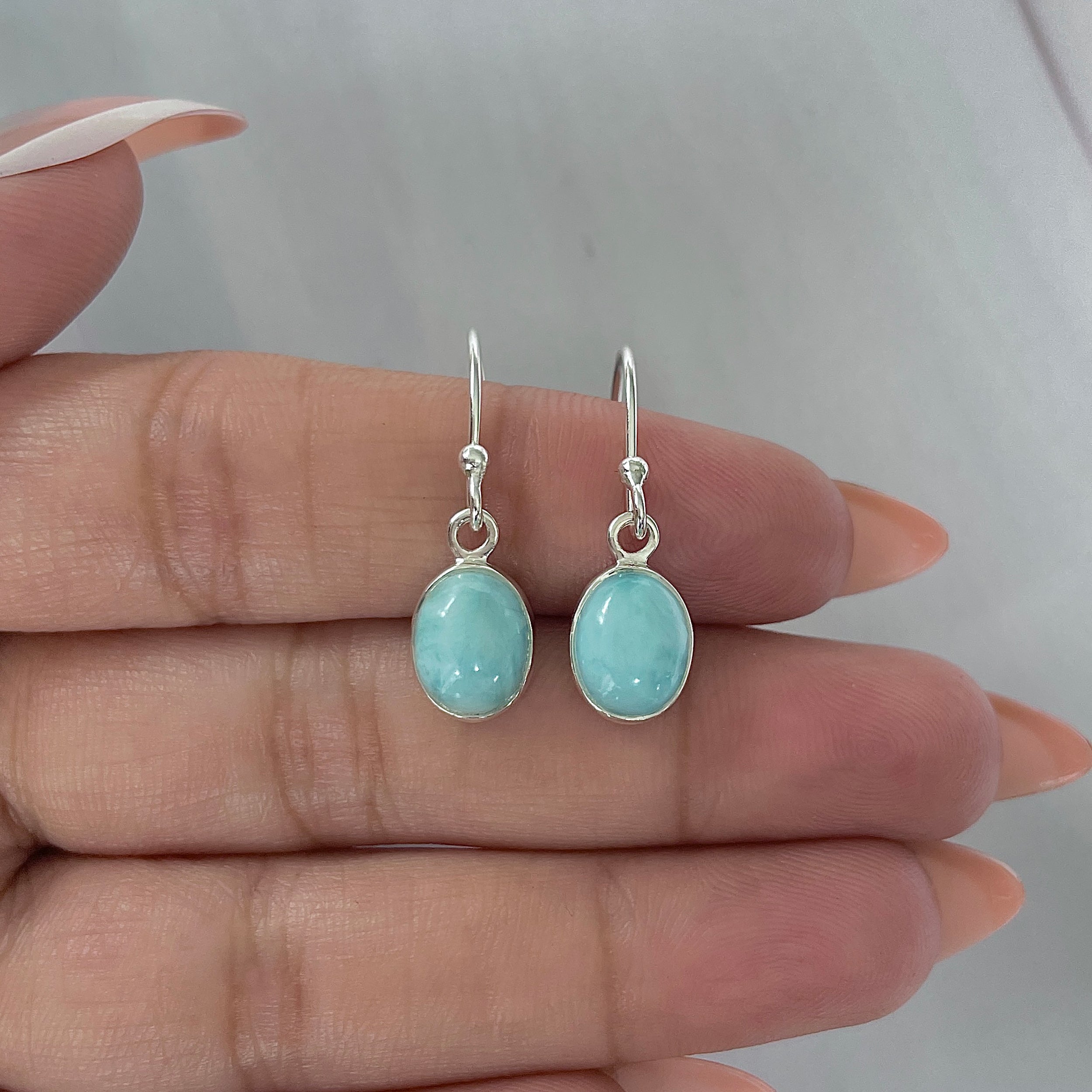 Larimar Earring-(LAR-E-2238.)