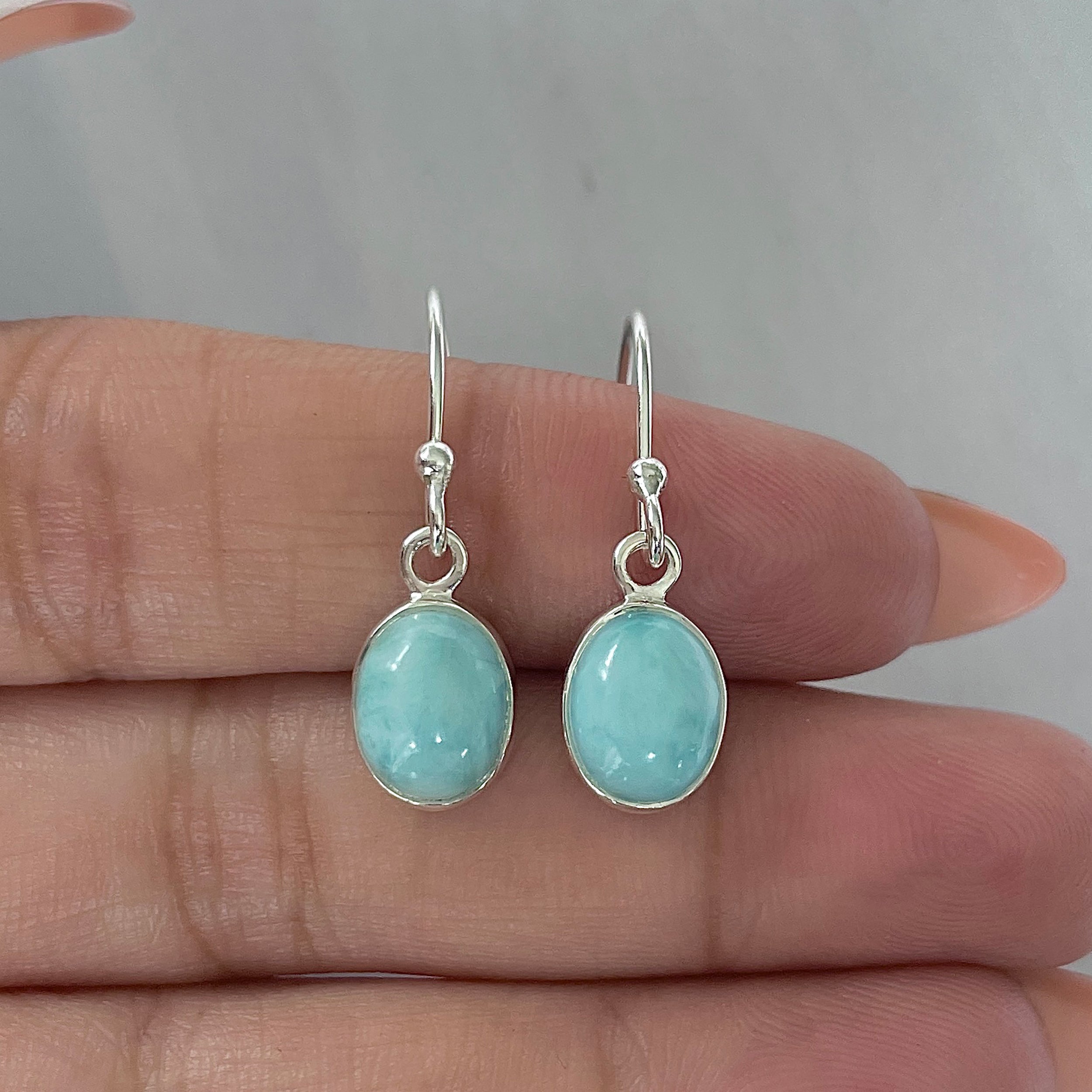 Larimar Earring-(LAR-E-2238.)