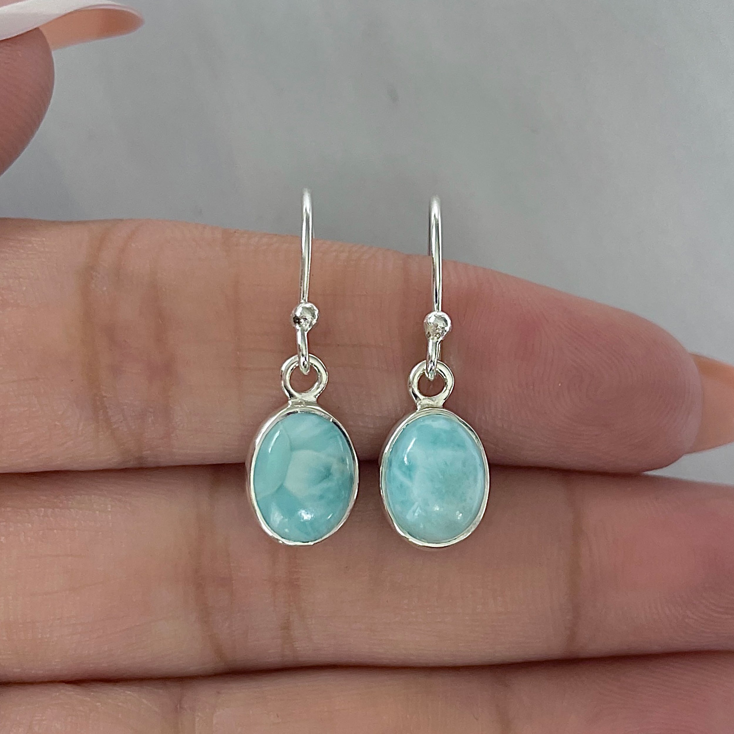 Larimar Earring-(LAR-E-2239.)