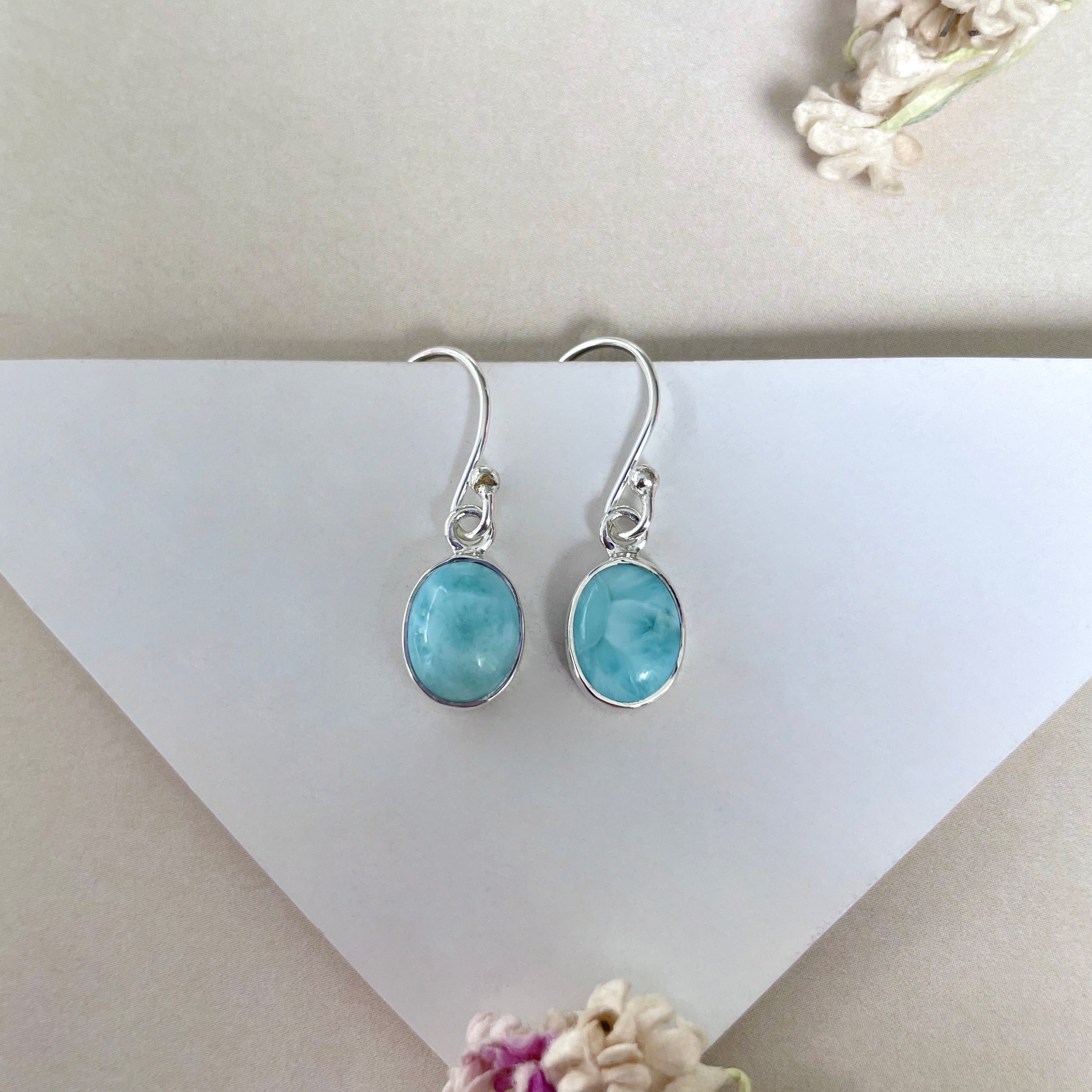 Larimar Earring-(LAR-E-2239.)