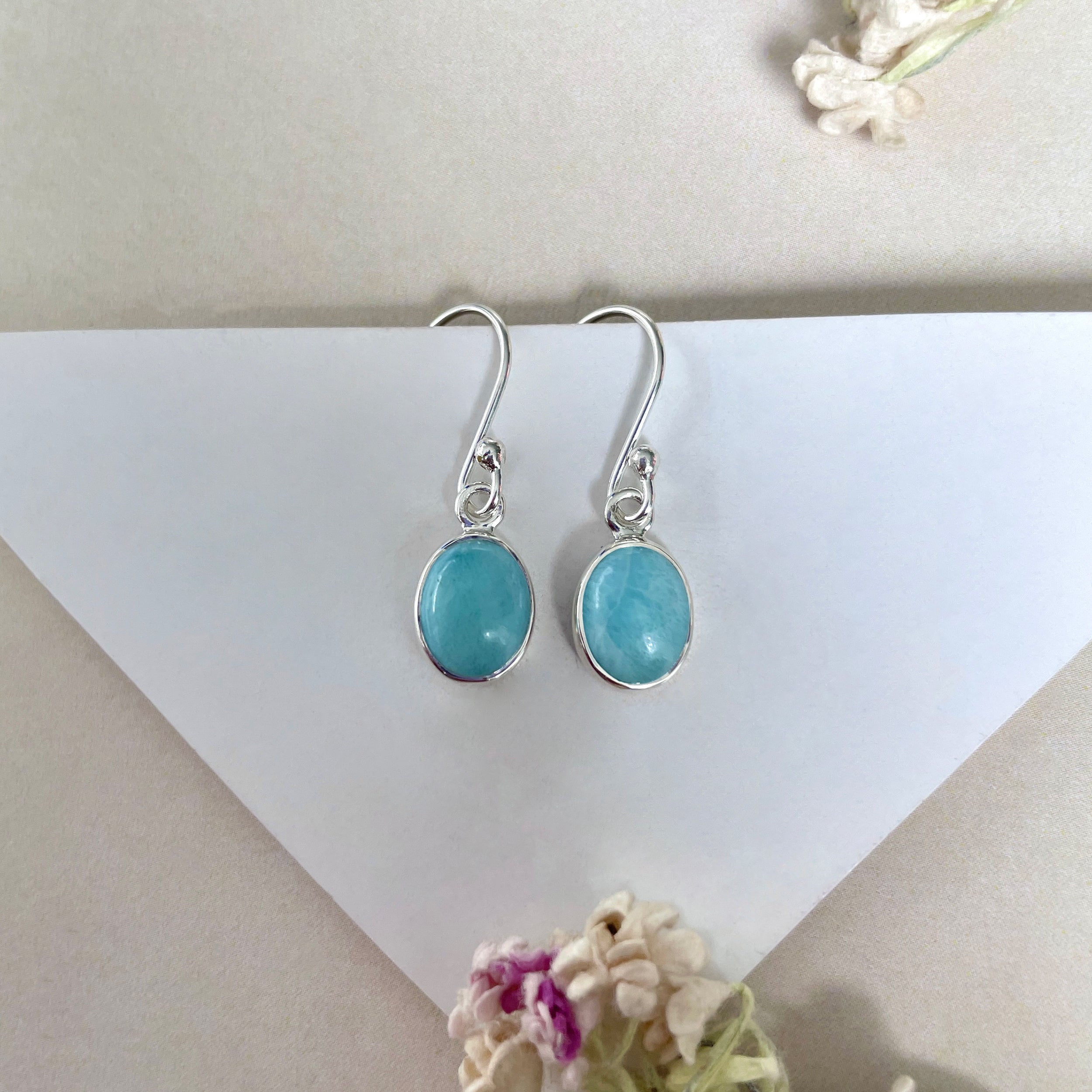 Larimar Earring-(LAR-E-2240.)