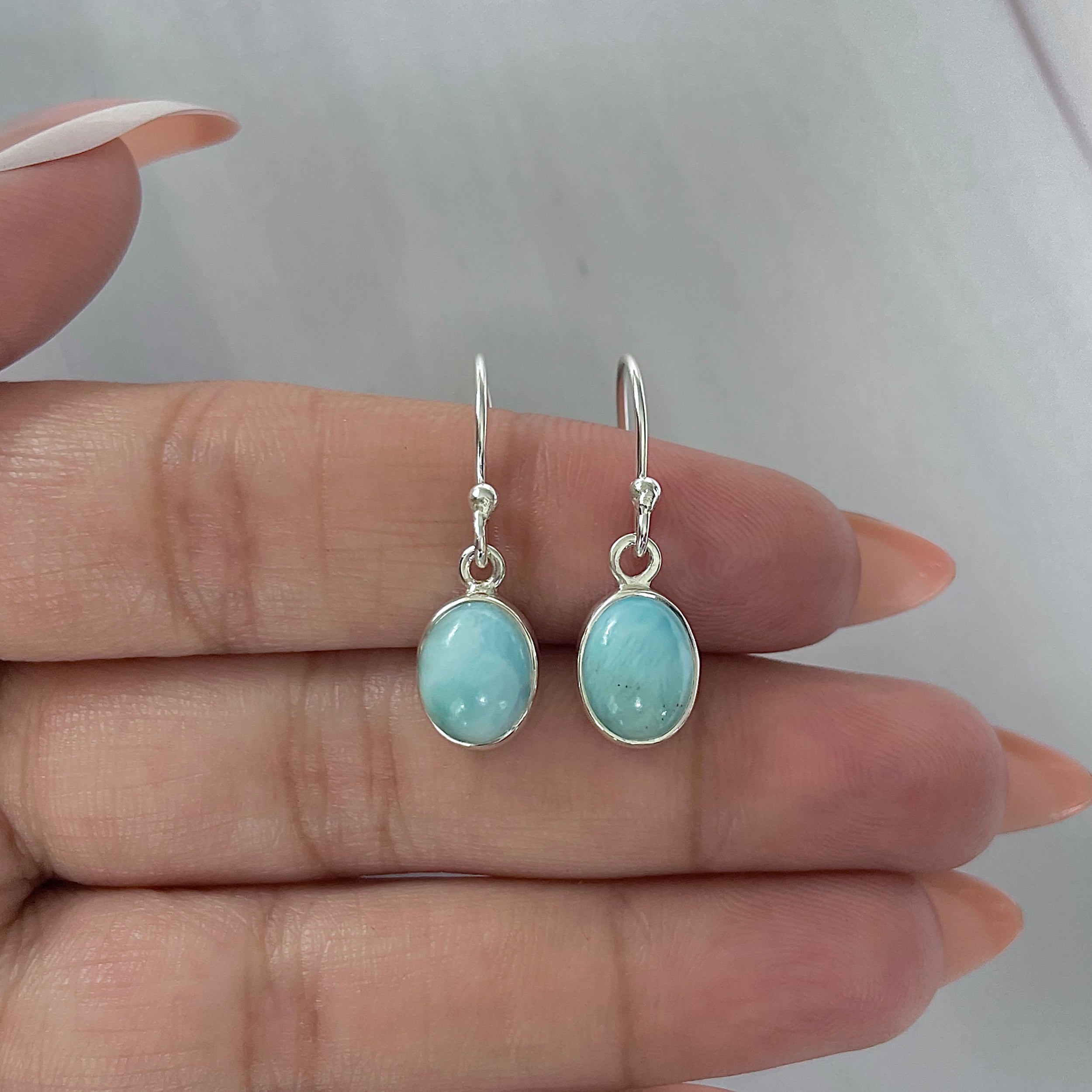Larimar Earring-(LAR-E-2241.)