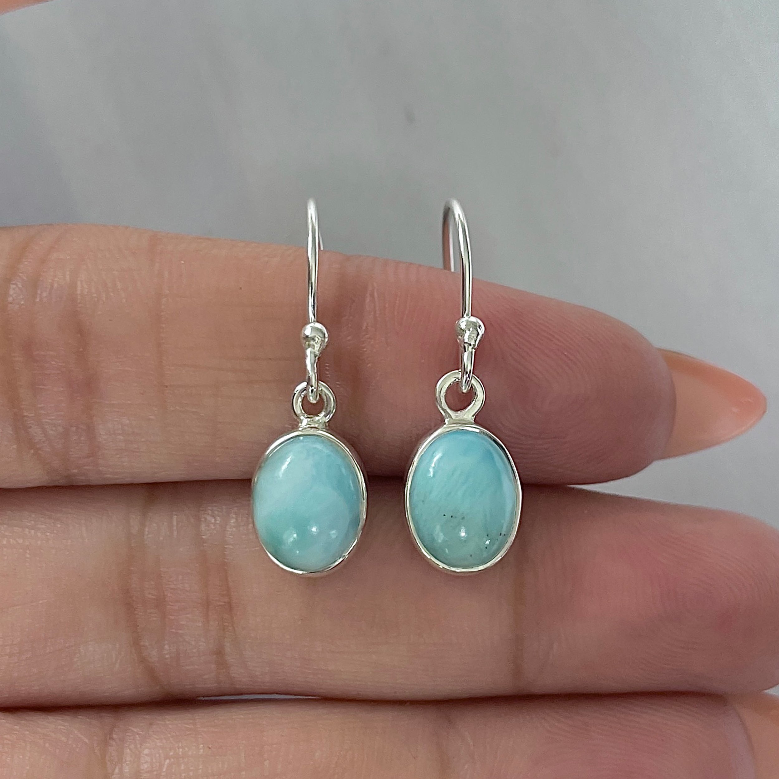 Larimar Earring-(LAR-E-2241.)