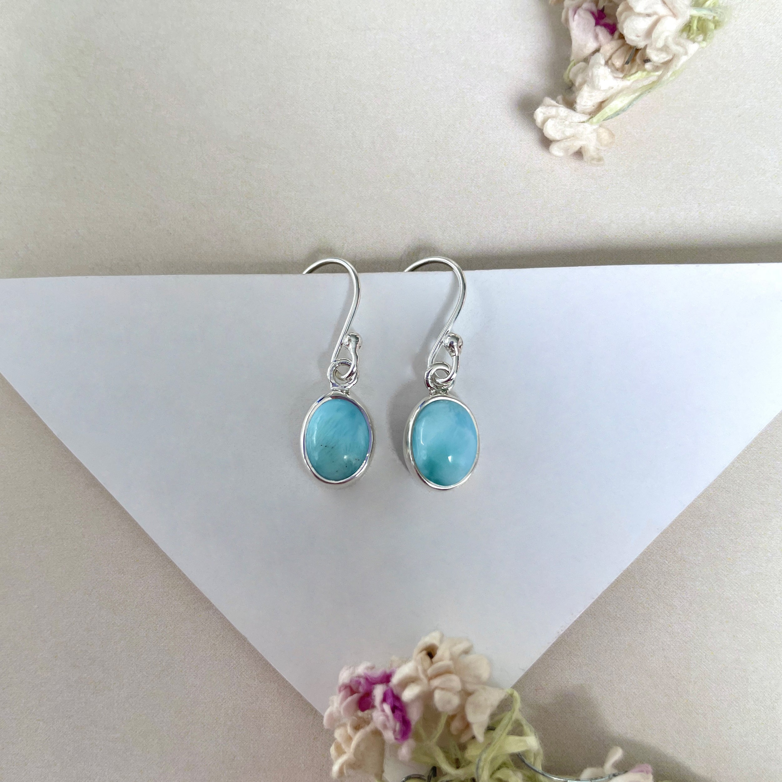 Larimar Earring-(LAR-E-2241.)