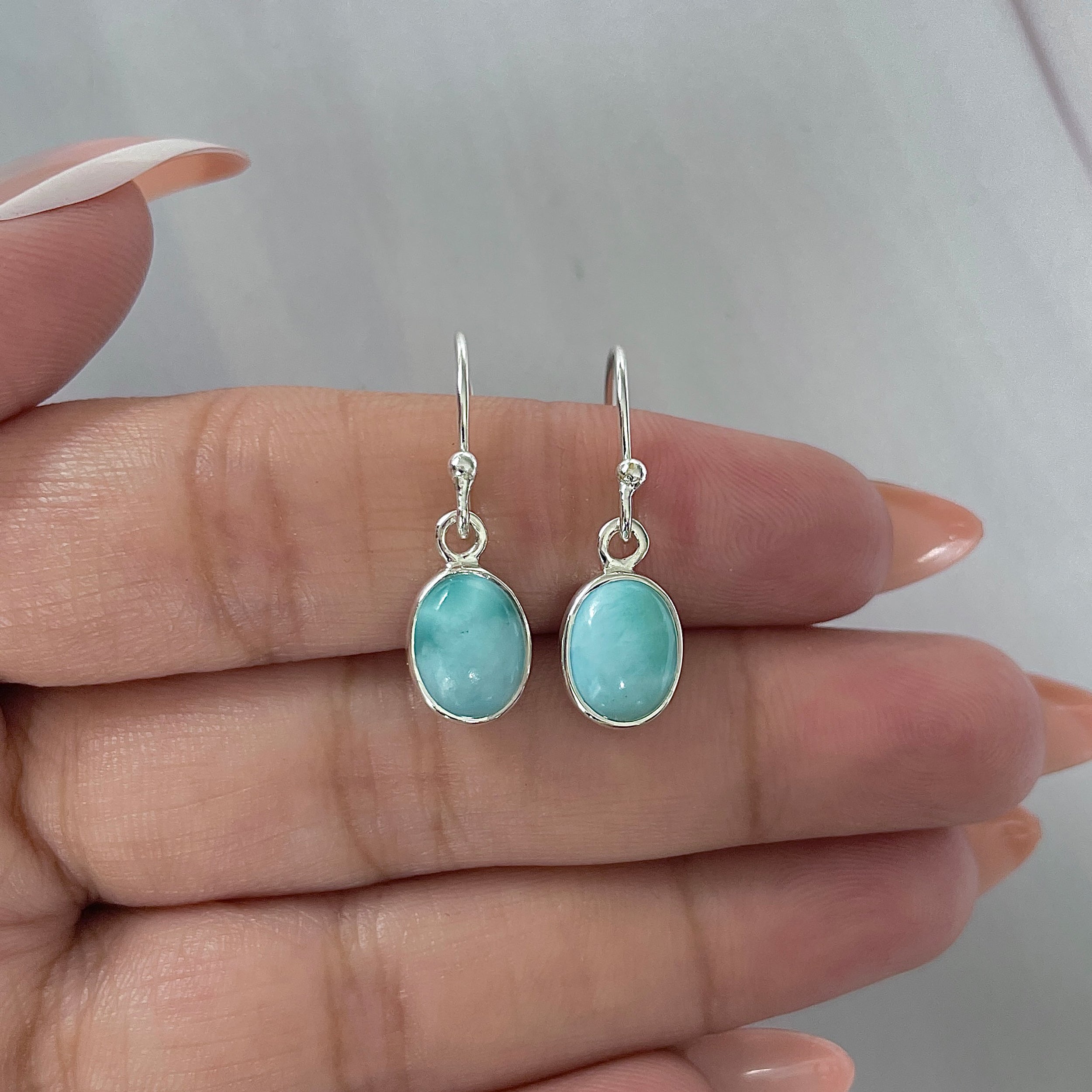 Larimar Earring-(LAR-E-2242.)