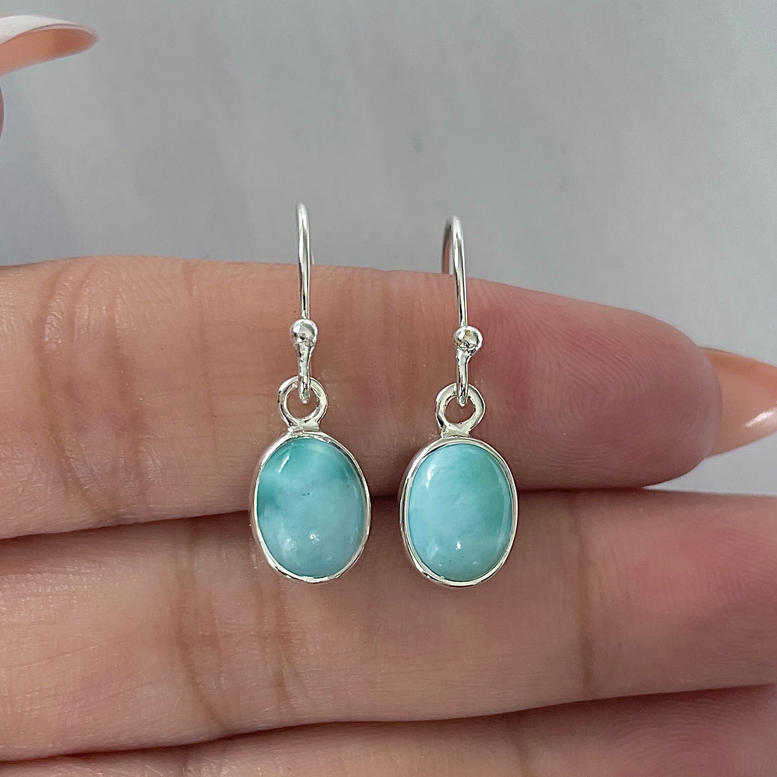 Larimar Earring-(LAR-E-2242.)