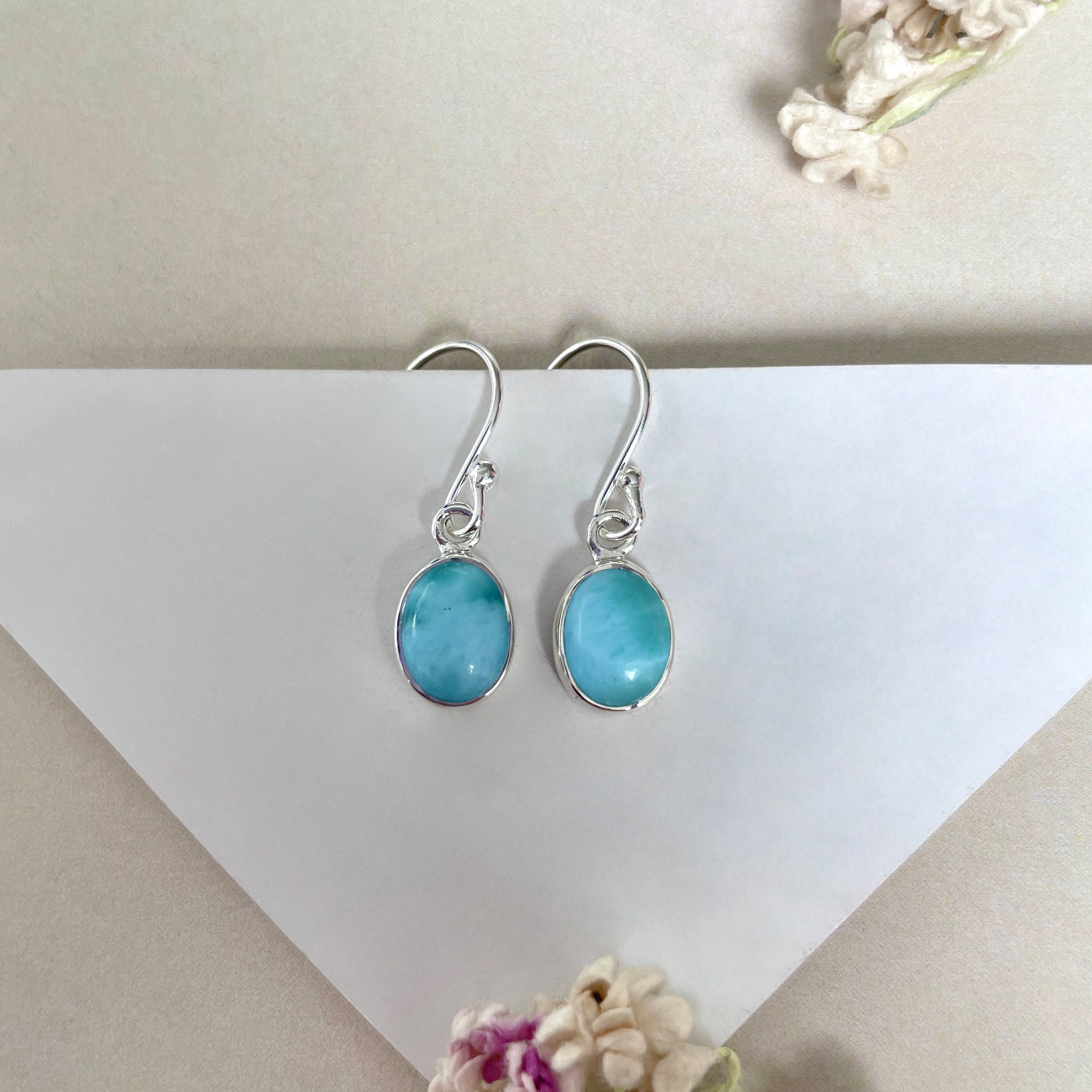 Larimar Earring-(LAR-E-2242.)