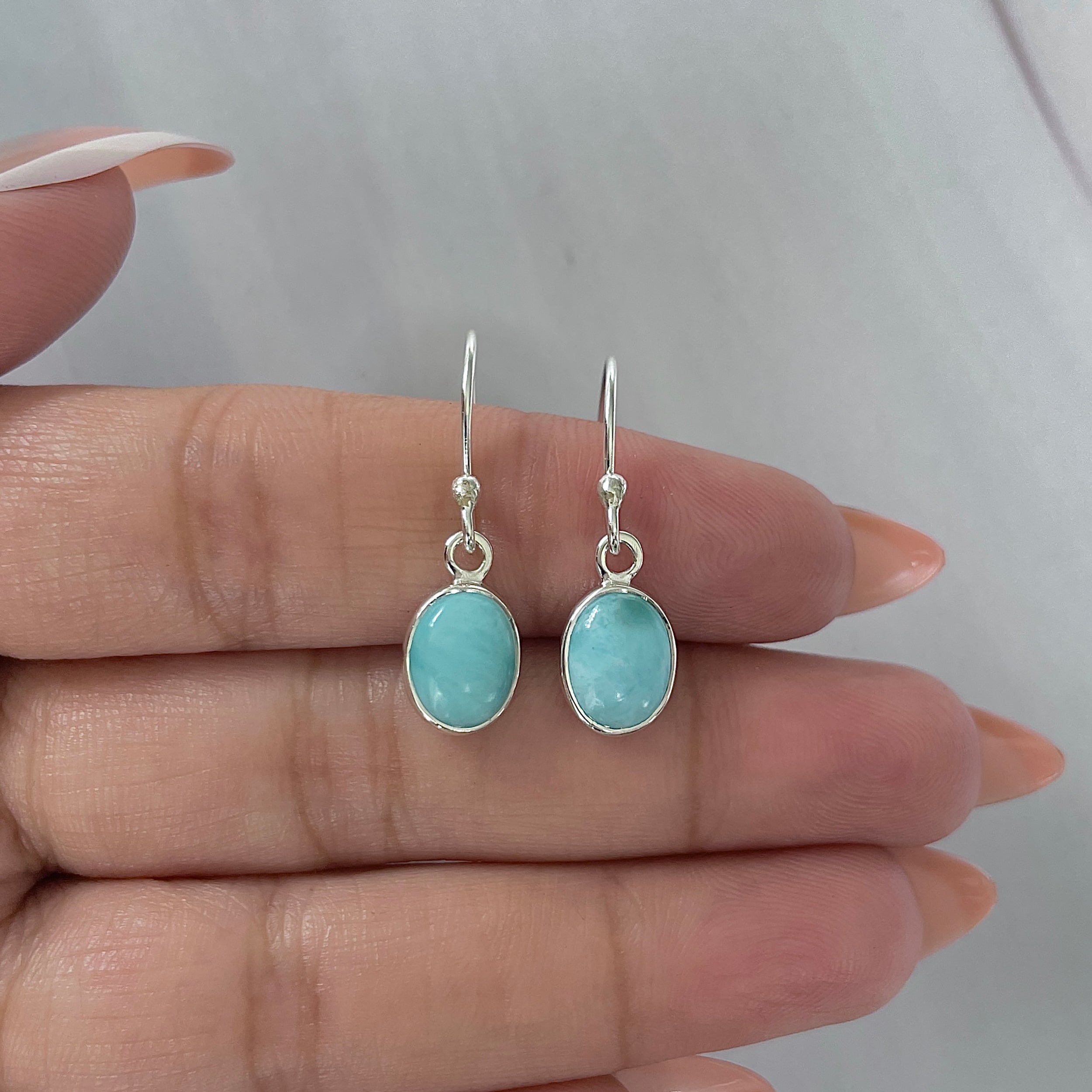 Larimar Earring-(LAR-E-2243.)