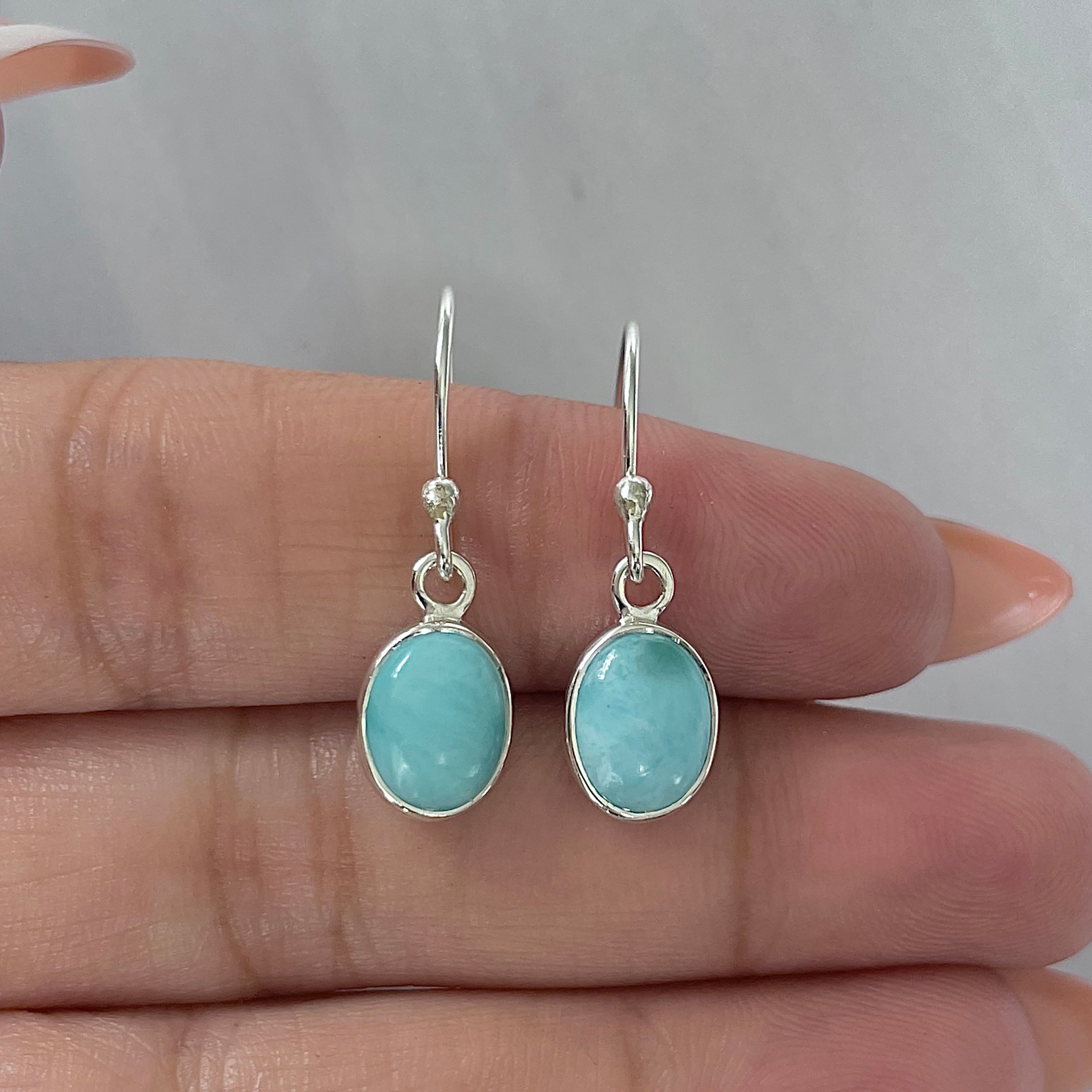 Larimar Earring-(LAR-E-2243.)