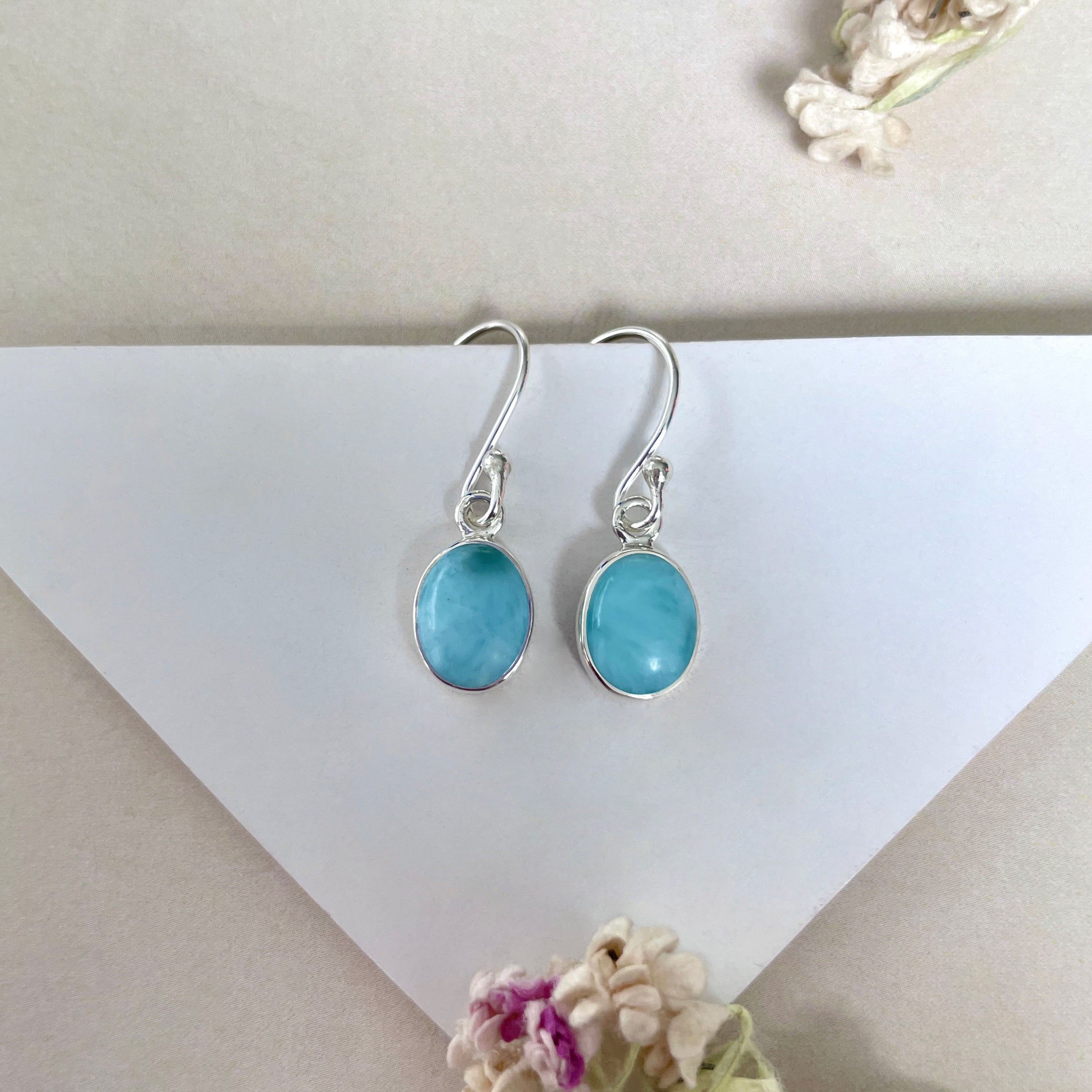 Larimar Earring-(LAR-E-2243.)
