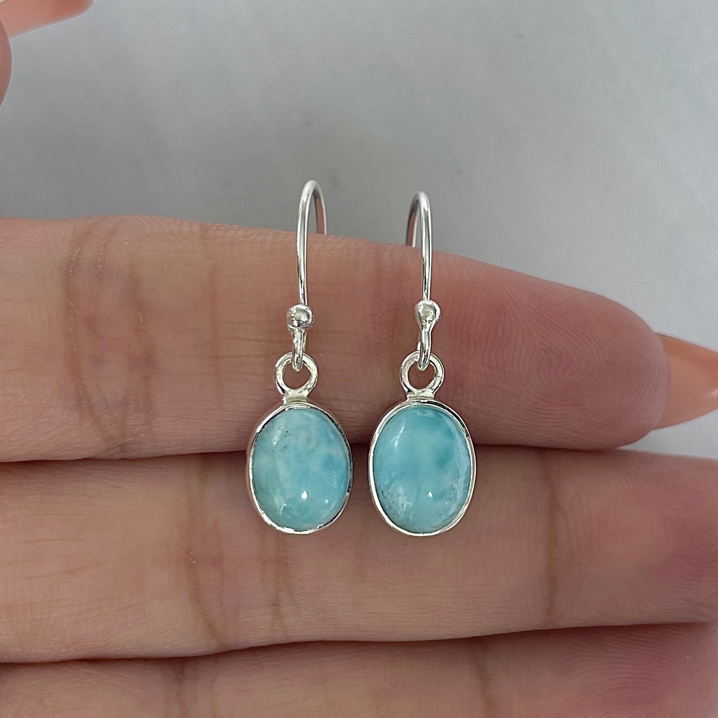 Larimar Earring-(LAR-E-2244.)