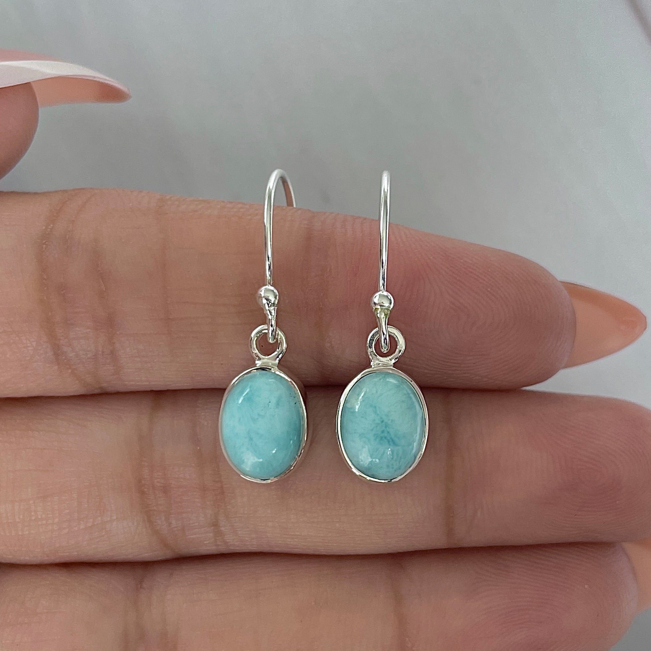 Larimar Earring-(LAR-E-2245.)