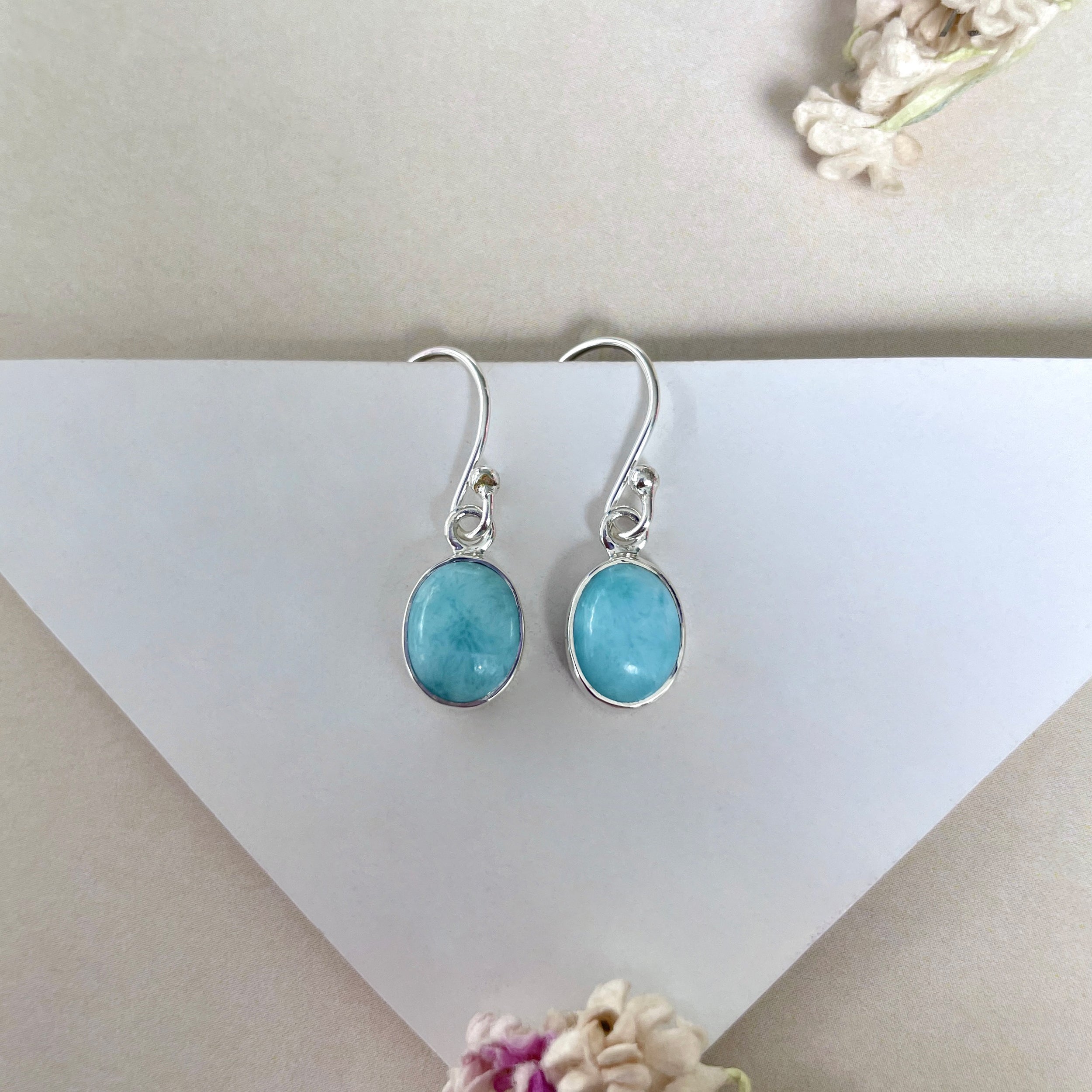 Larimar Earring-(LAR-E-2245.)