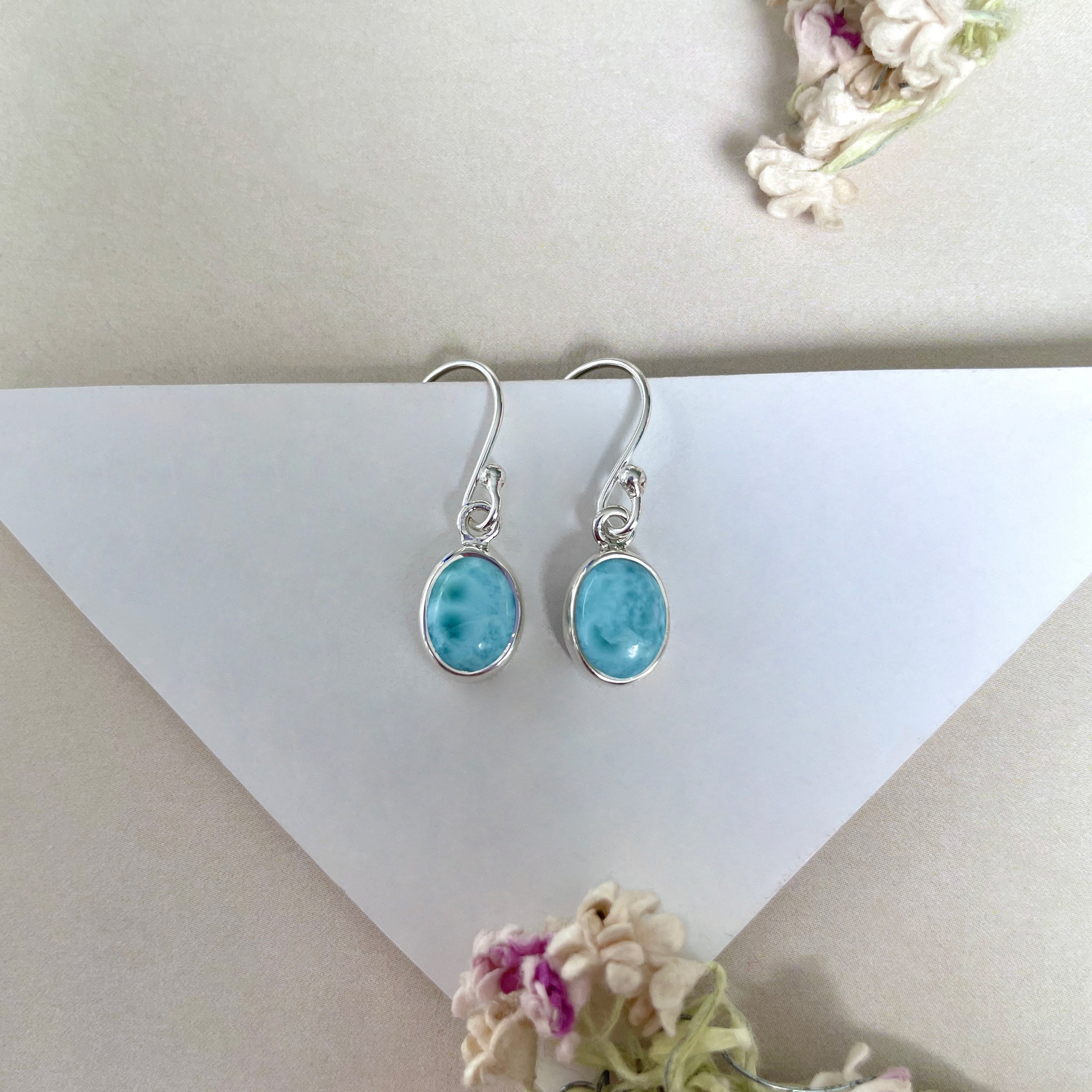 Larimar Earring-(LAR-E-2247.)