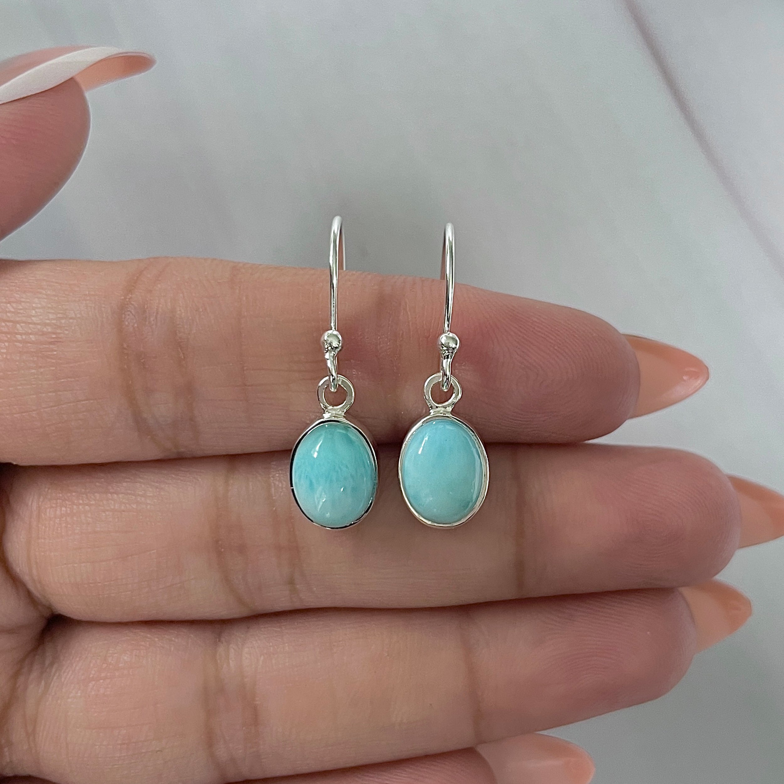 Larimar Earring-(LAR-E-2248.)