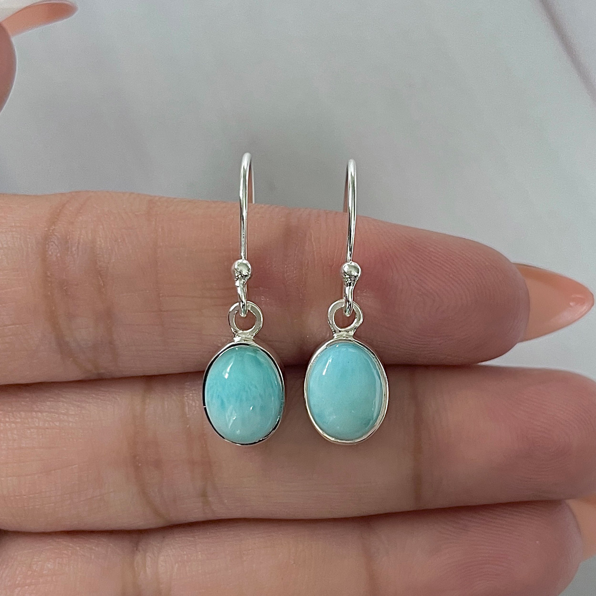 Larimar Earring-(LAR-E-2248.)