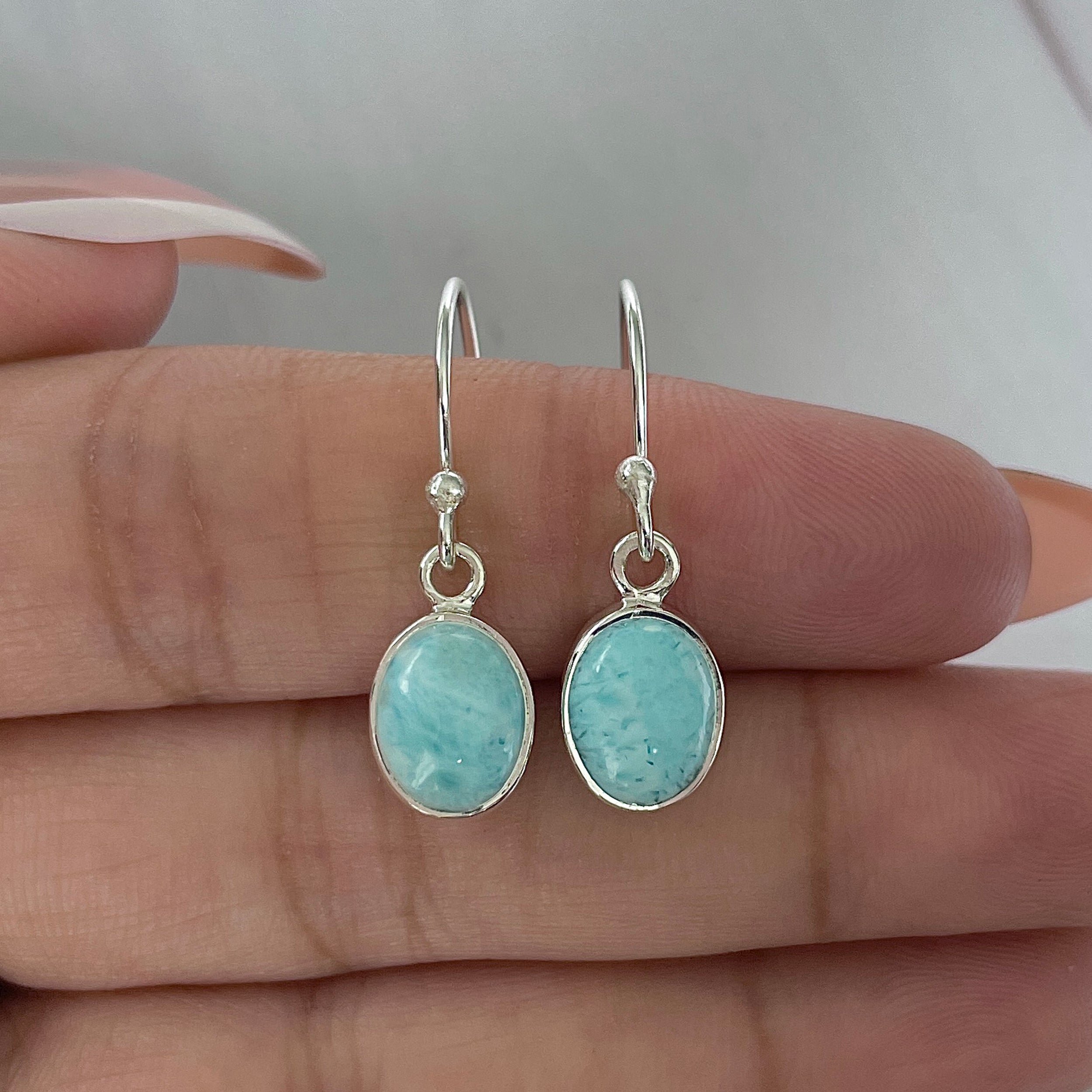 Larimar Earring-(LAR-E-2250.)