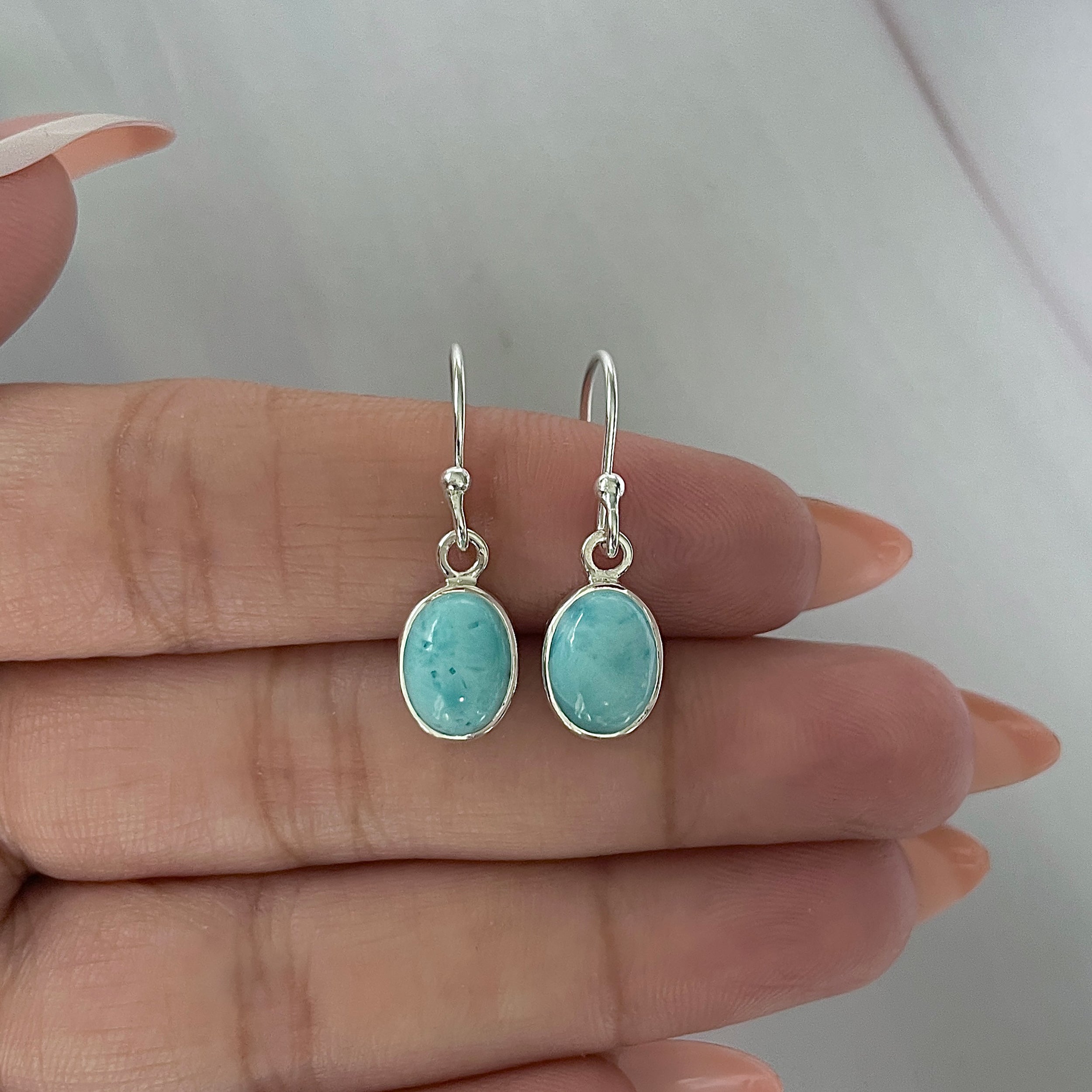 Larimar Earring-(LAR-E-2251.)
