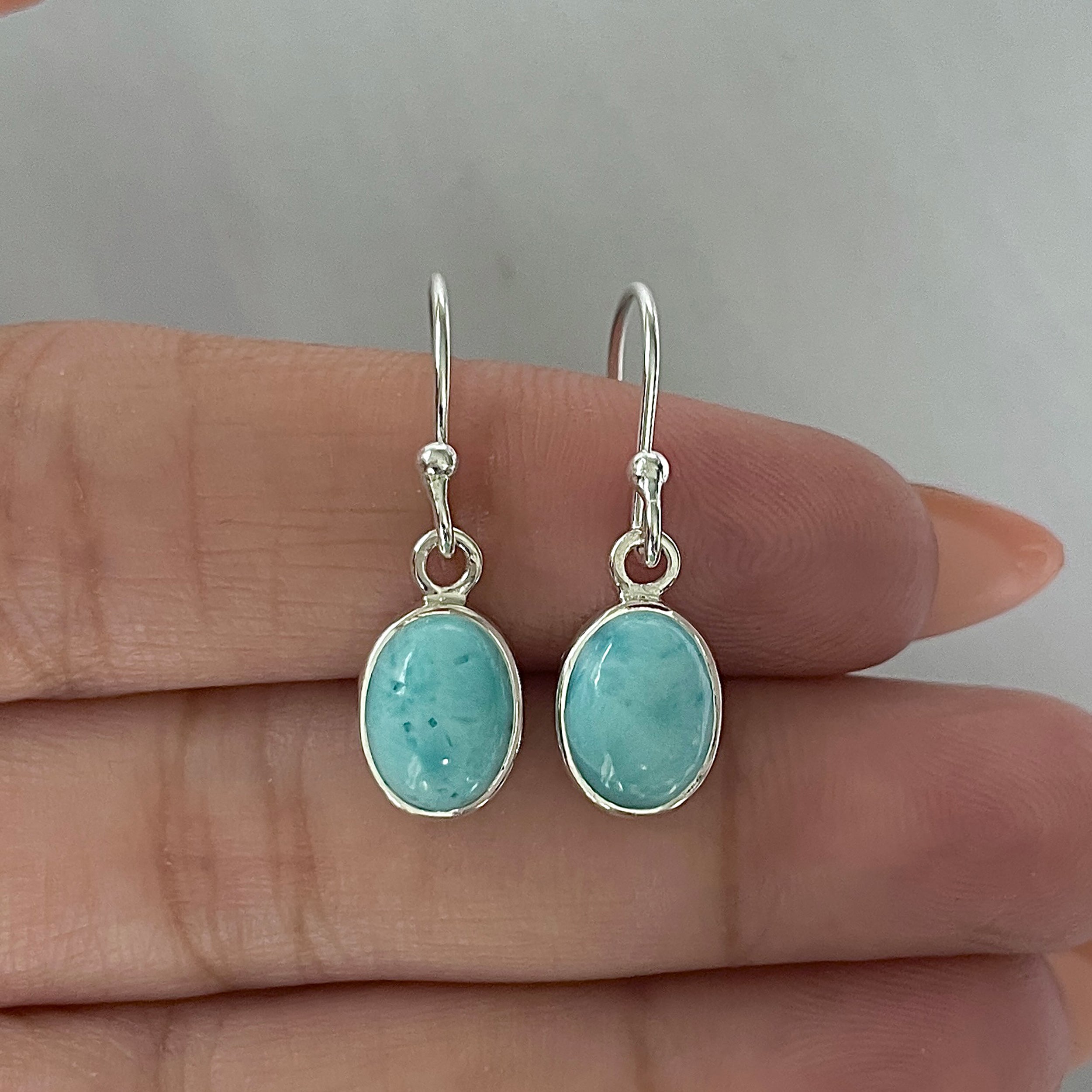 Larimar Earring-(LAR-E-2251.)
