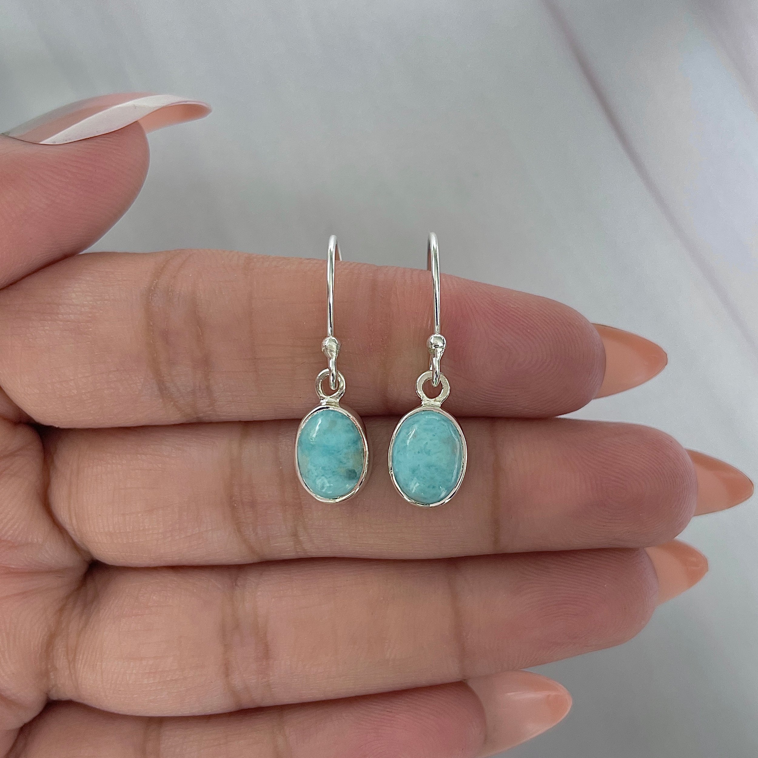 Larimar Earring-(LAR-E-2252.)