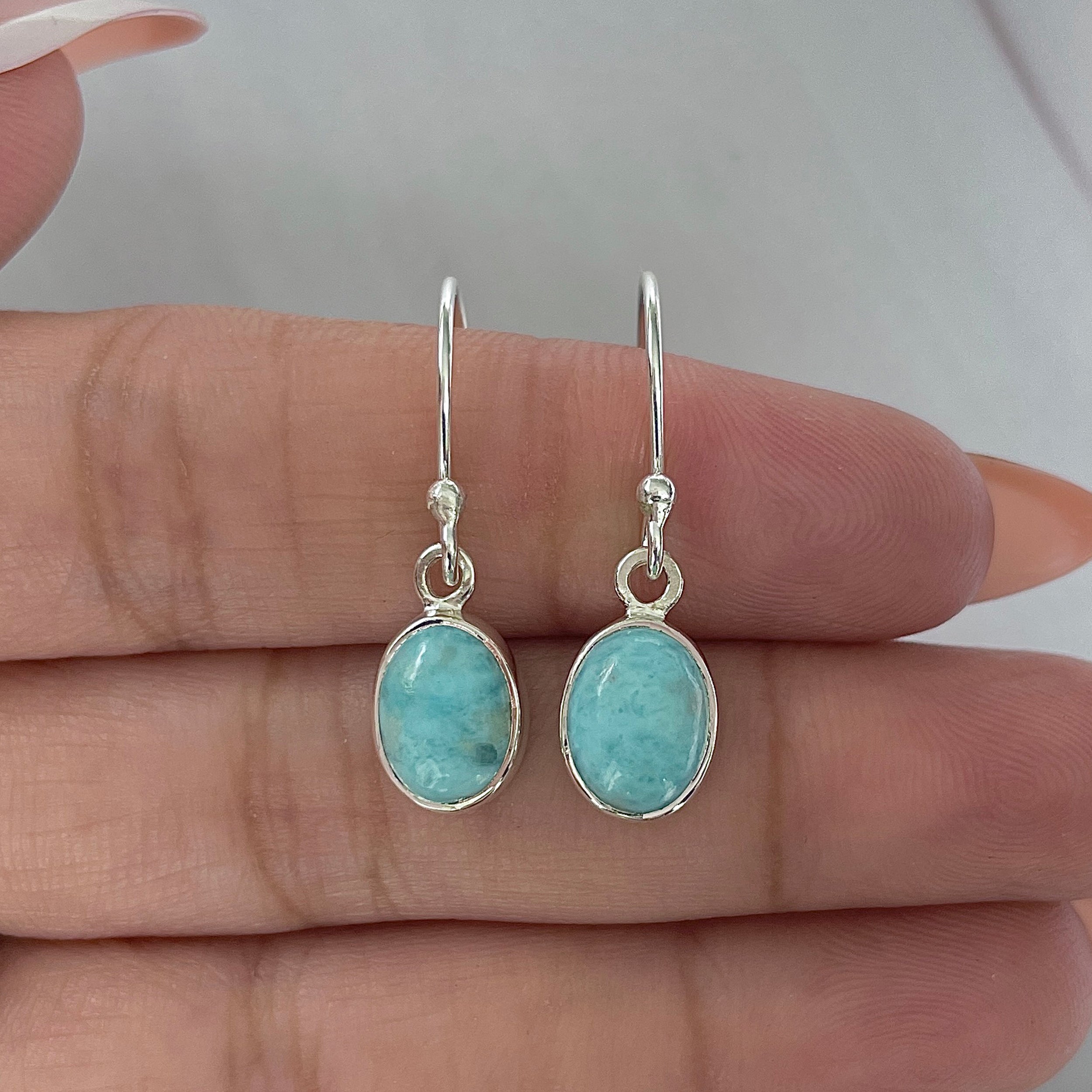 Larimar Earring-(LAR-E-2252.)
