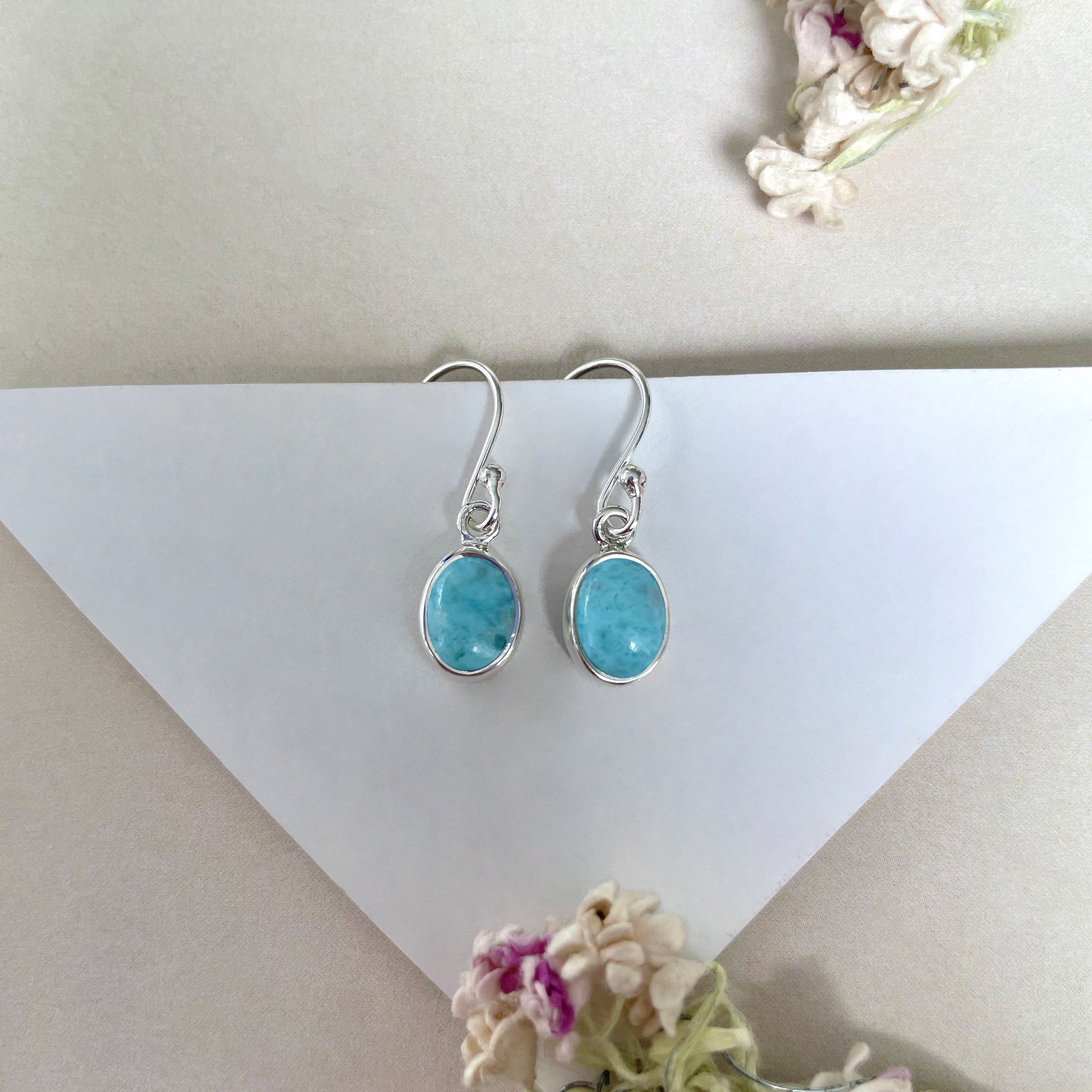 Larimar Earring-(LAR-E-2252.)