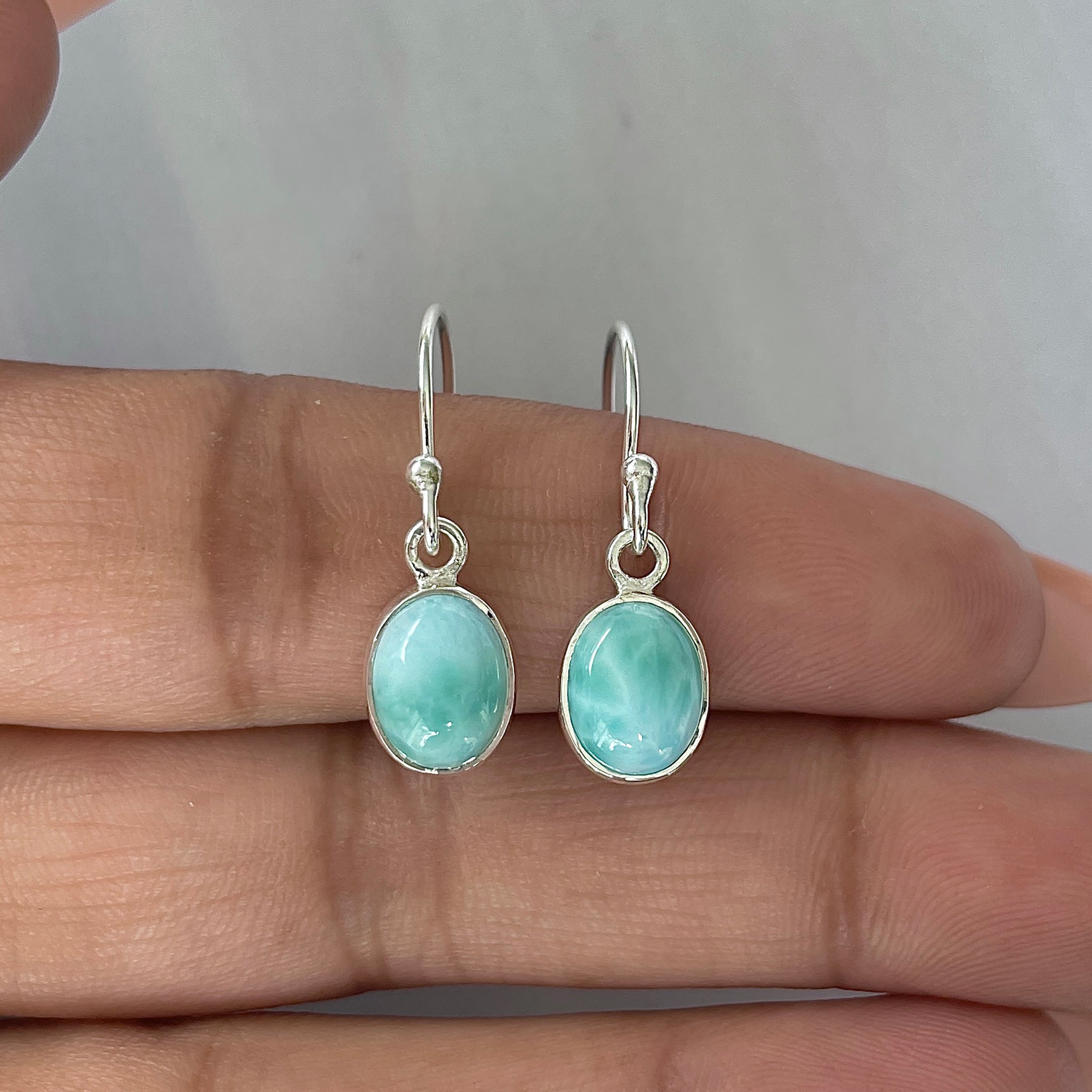 Larimar Earring-(LAR-E-2255.)
