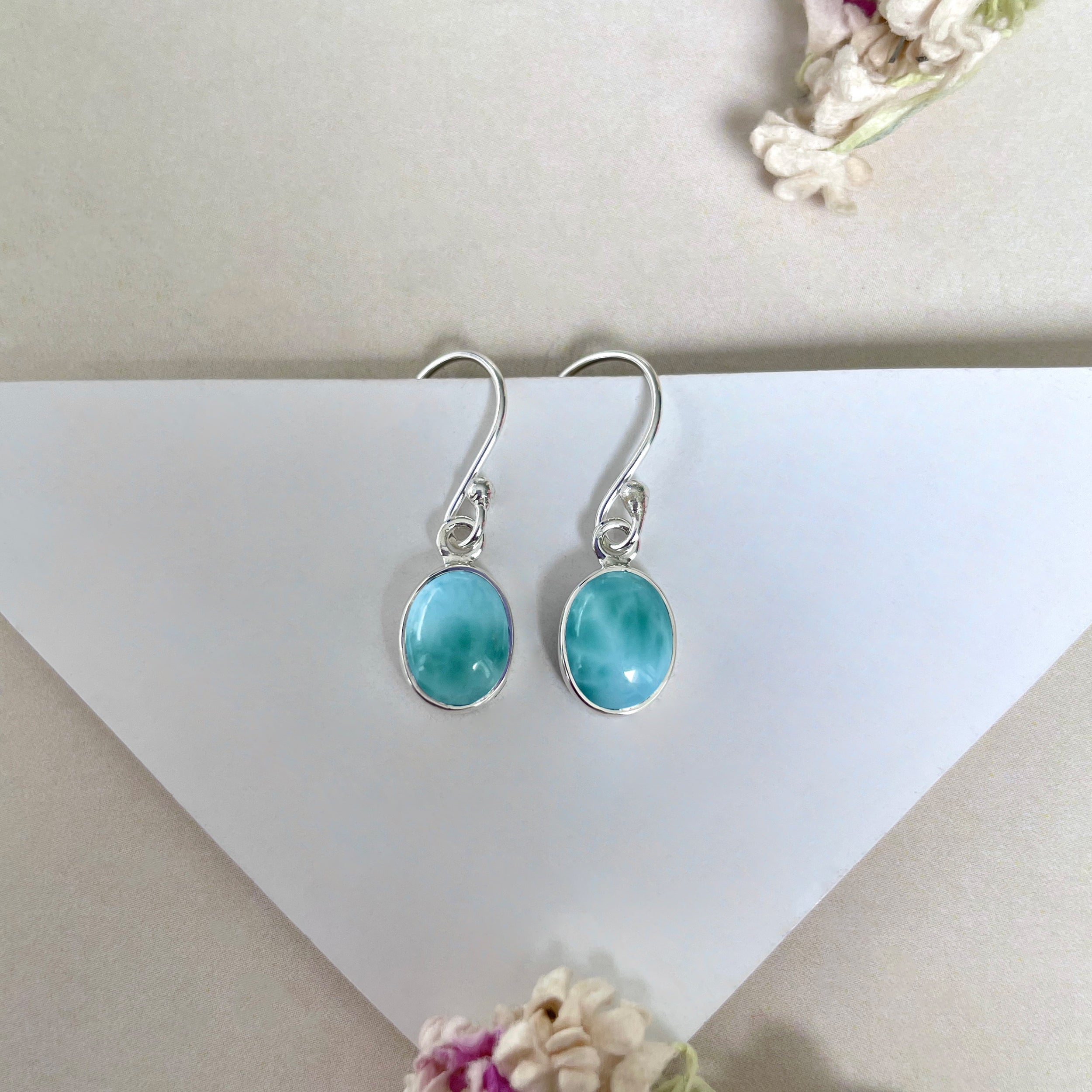 Larimar Earring-(LAR-E-2255.)