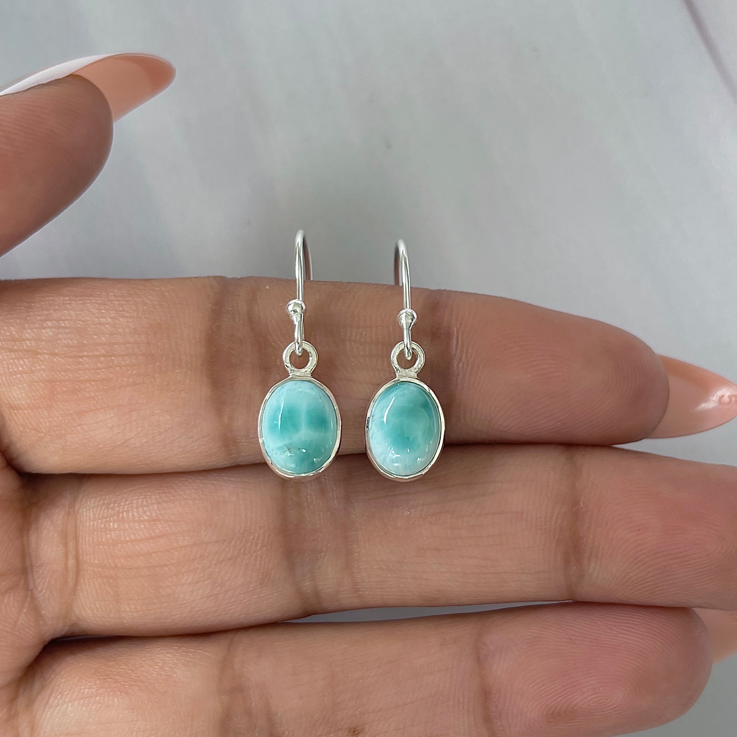 Larimar Earring-(LAR-E-2257.)