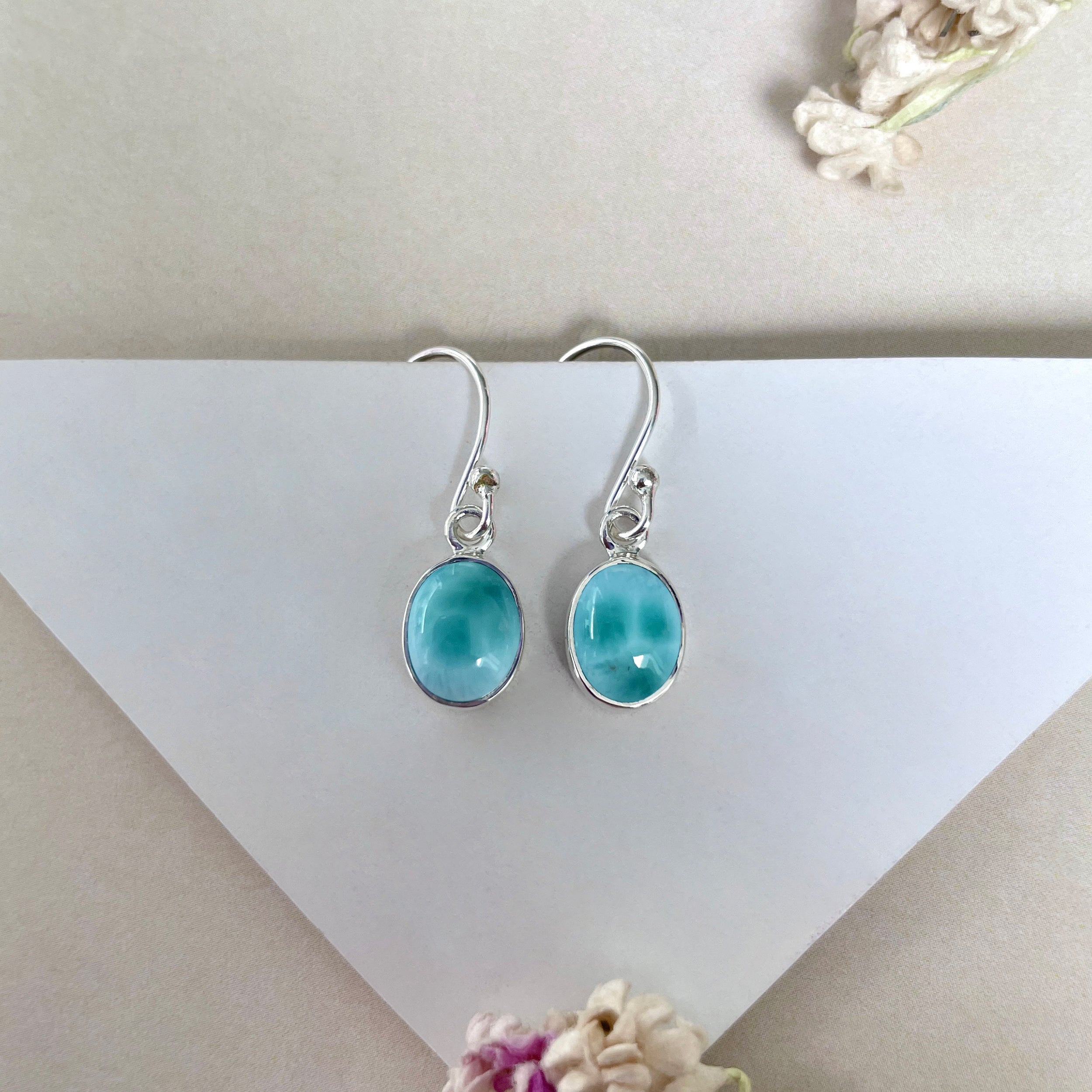 Larimar Earring-(LAR-E-2257.)