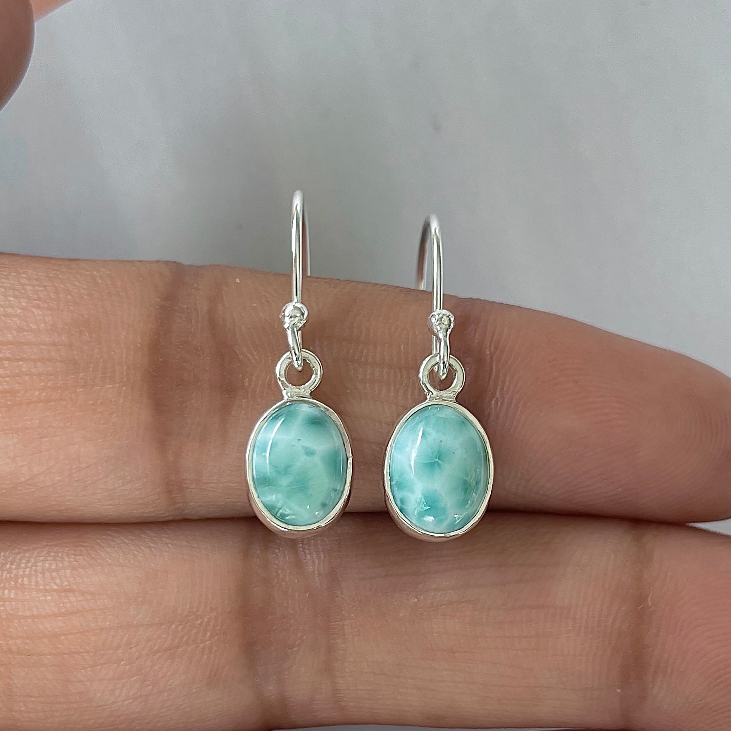 Larimar Earring-(LAR-E-2261.)