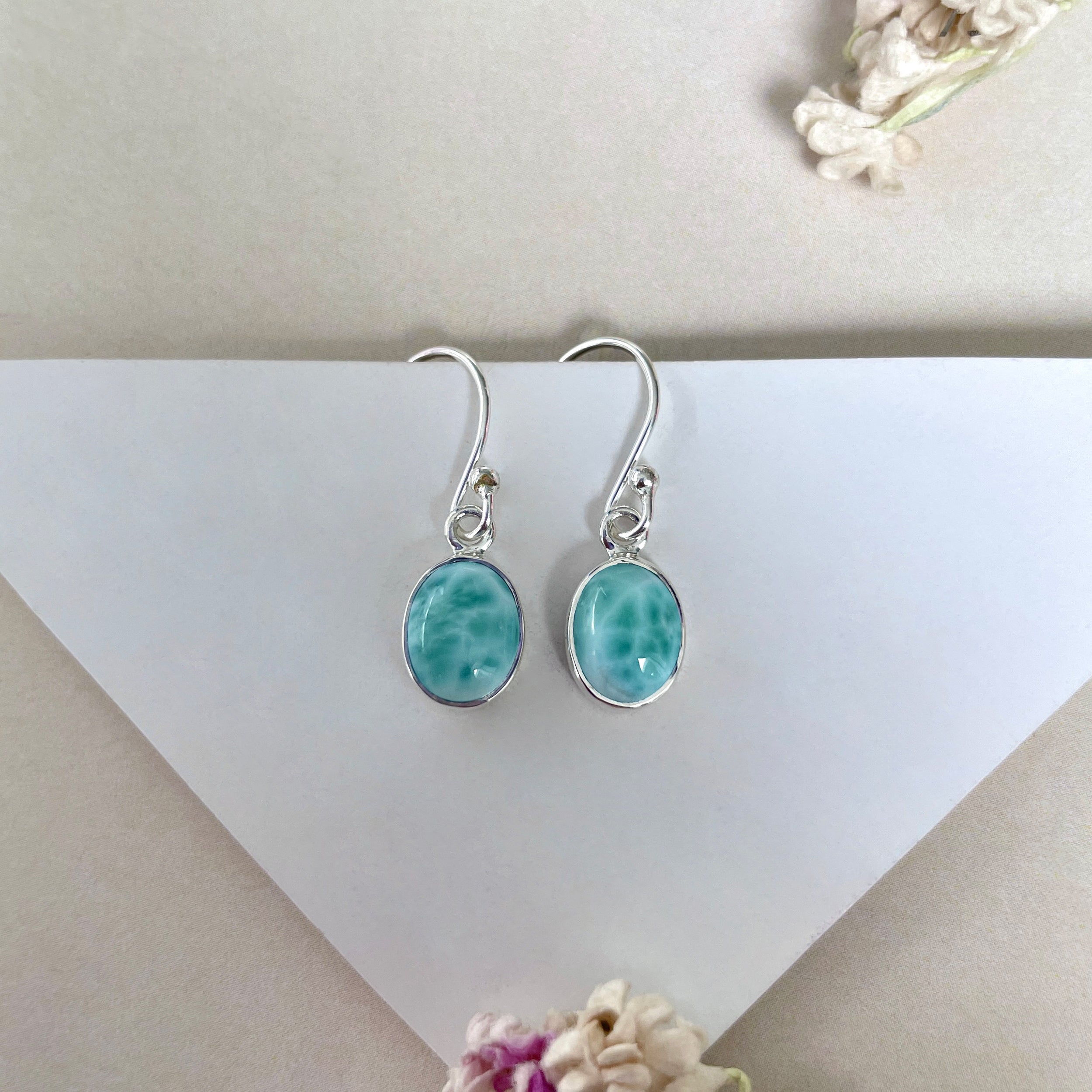Larimar Earring-(LAR-E-2263.)