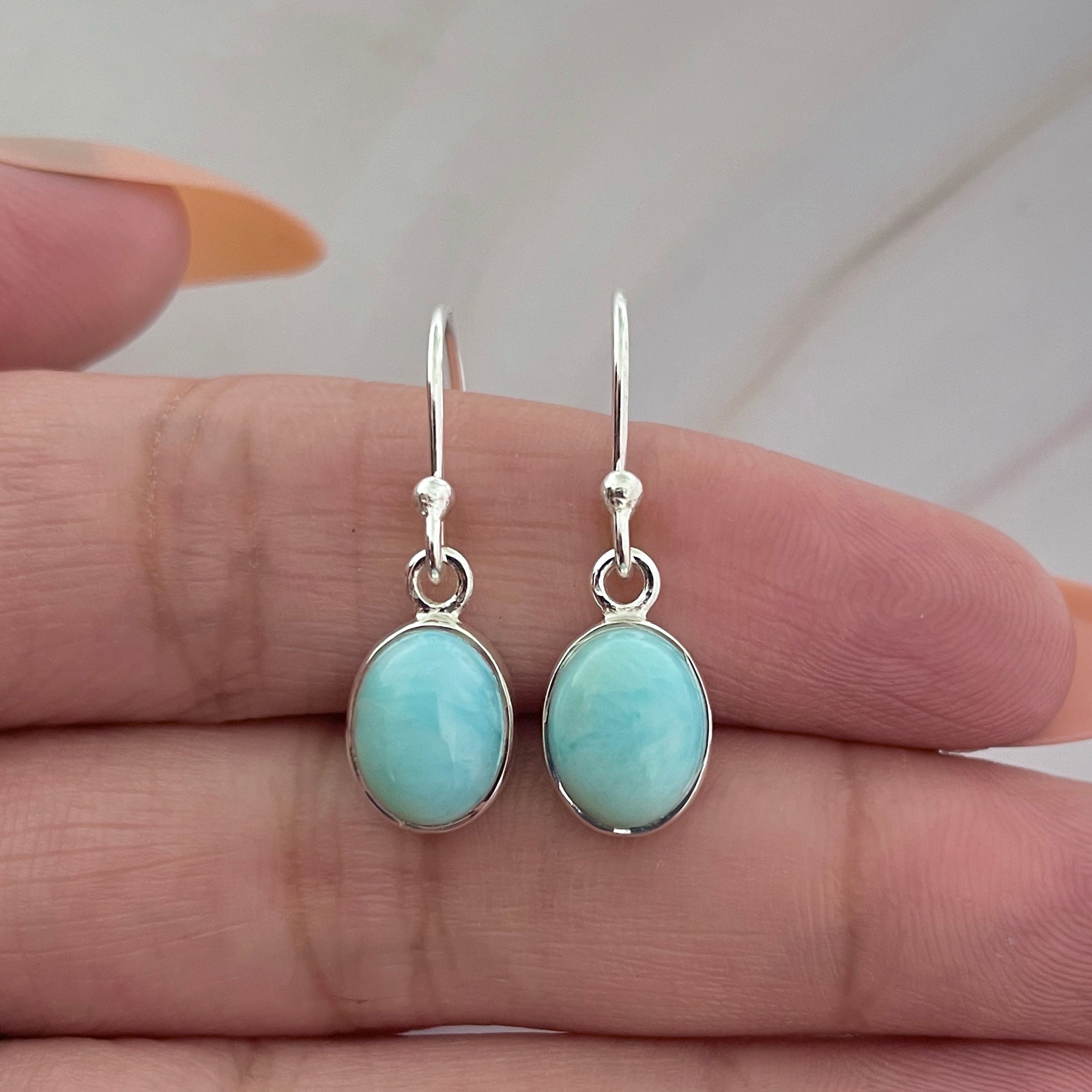 Larimar Earring-(LAR-E-2265.)