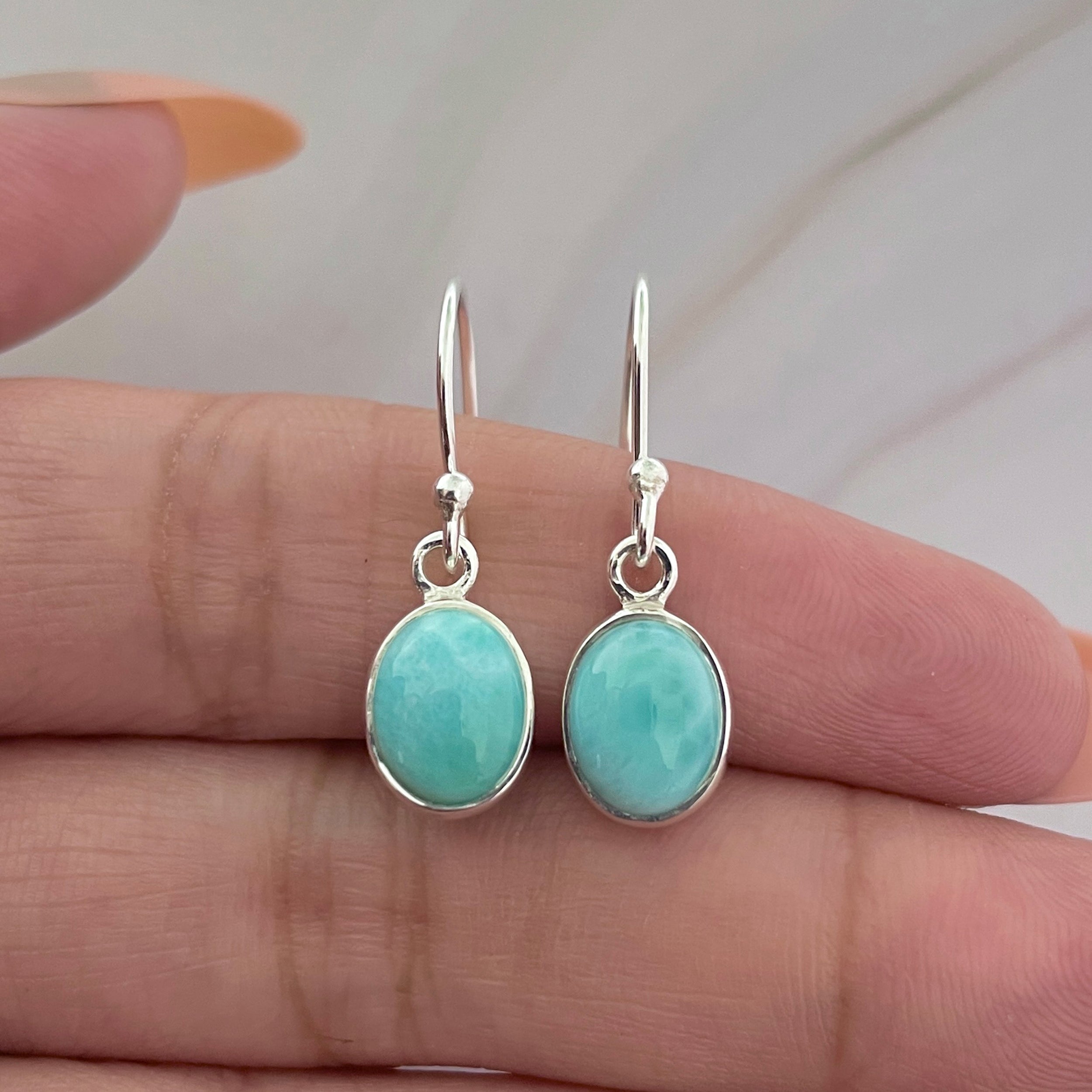 Larimar Earring-(LAR-E-2266.)