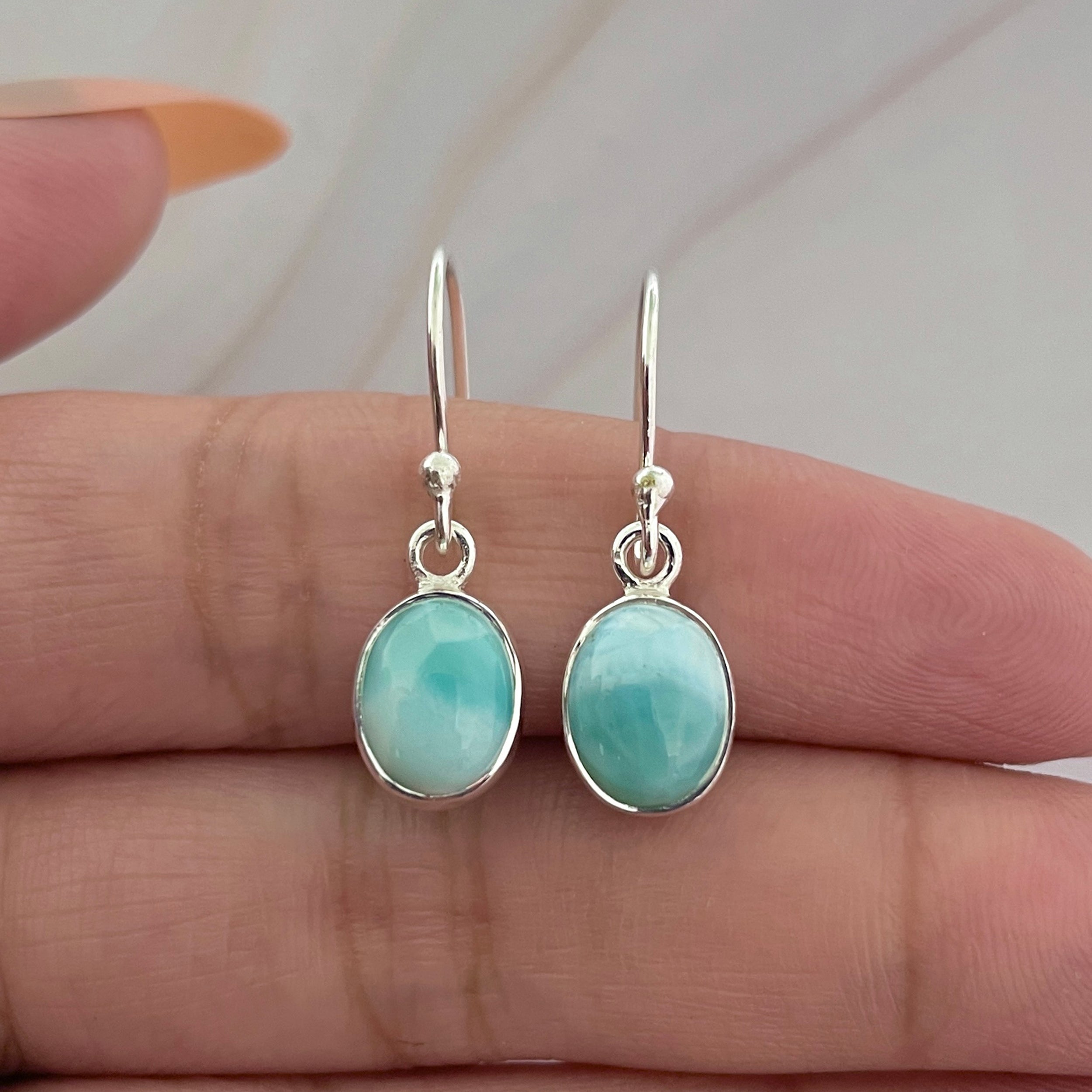 Larimar Earring-(LAR-E-2267.)