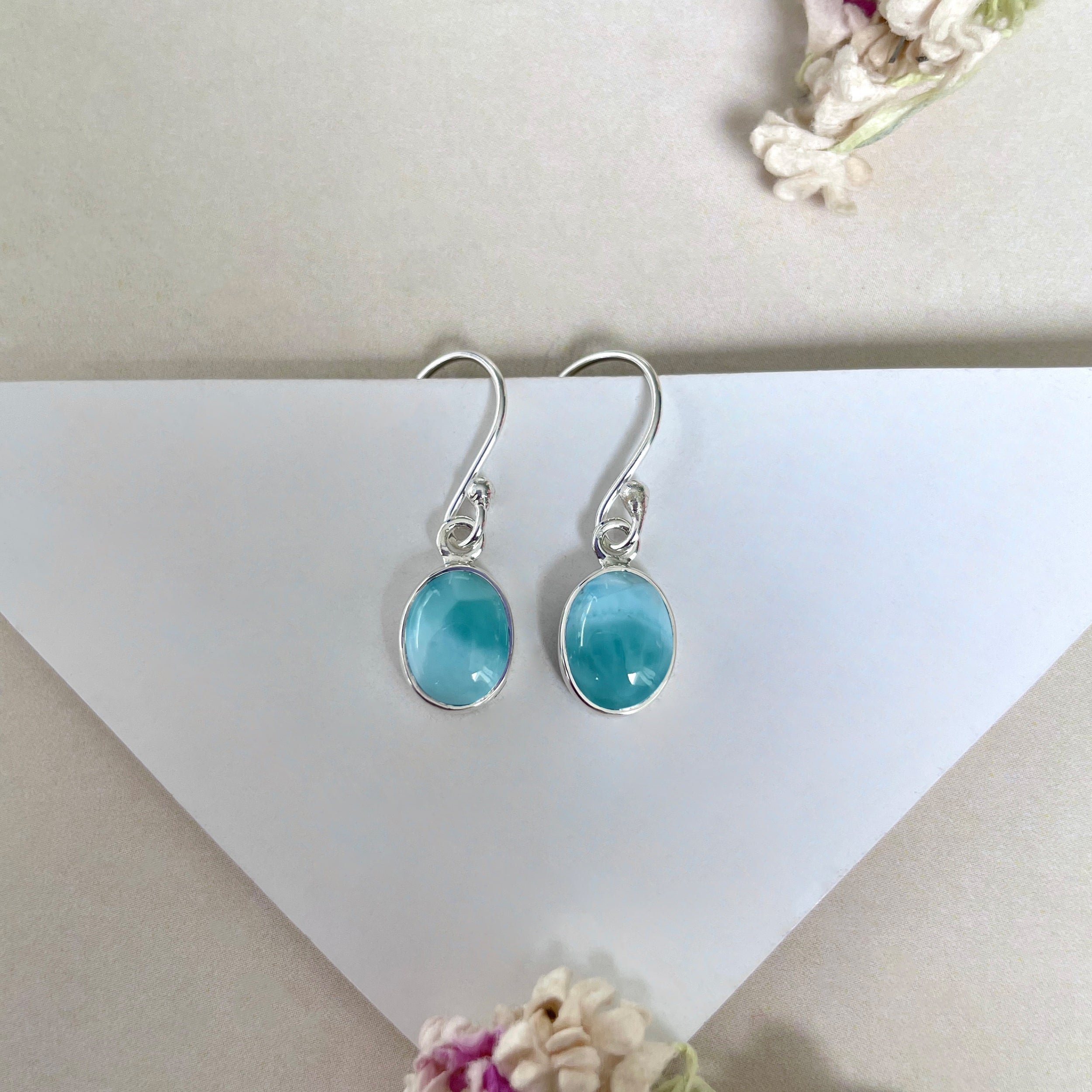 Larimar Earring-(LAR-E-2267.)