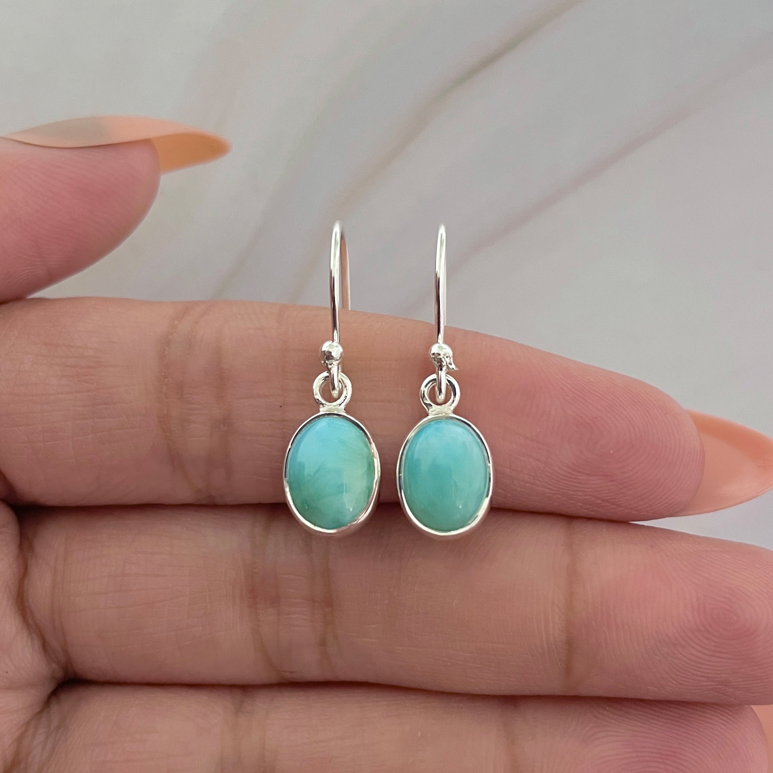 Larimar Earring-(LAR-E-2268.)