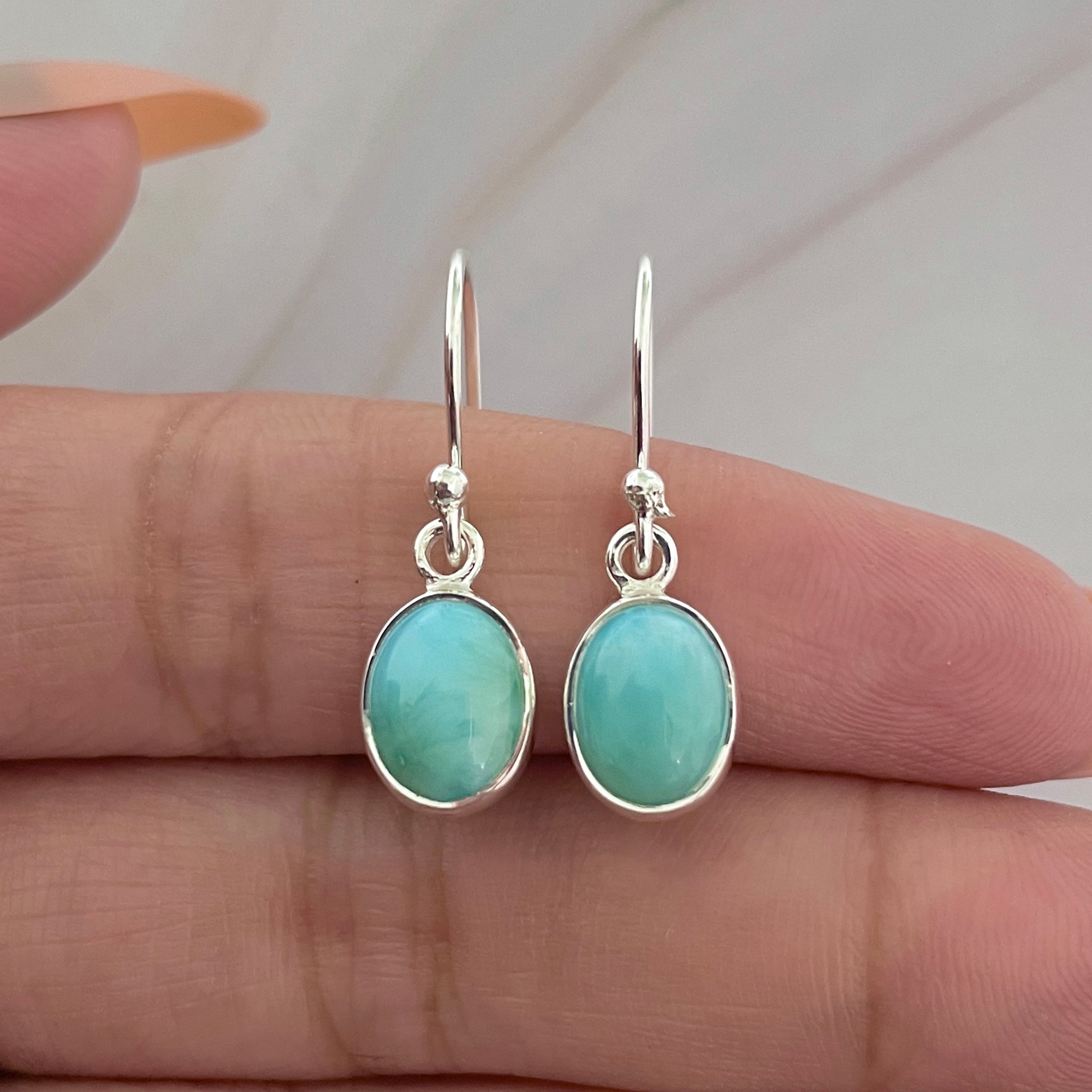 Larimar Earring-(LAR-E-2268.)