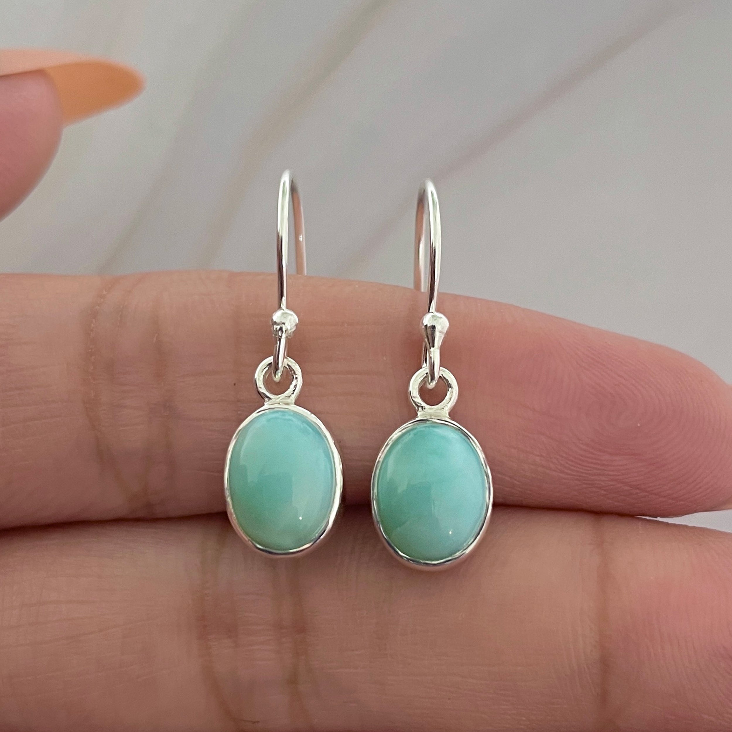 Larimar Earring-(LAR-E-2269.)