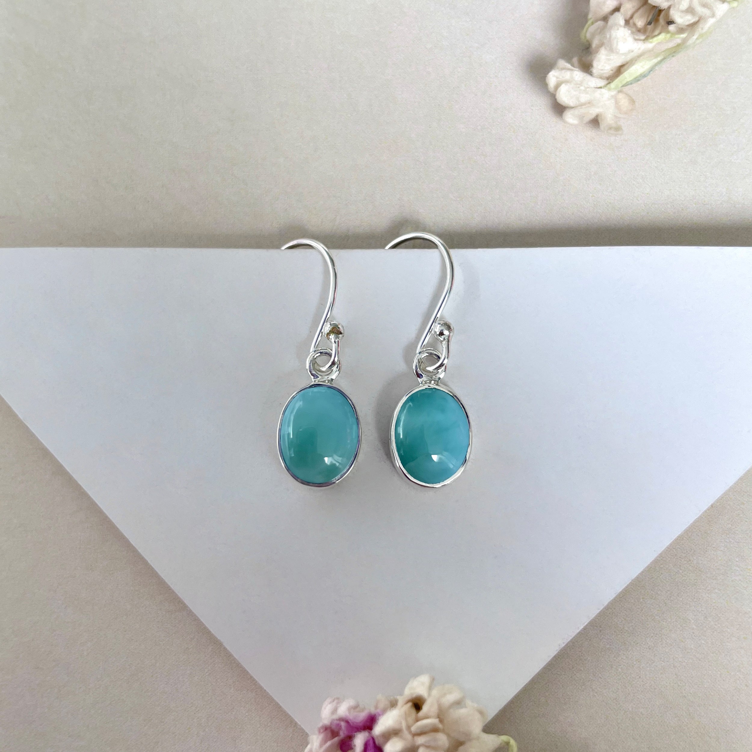 Larimar Earring-(LAR-E-2269.)