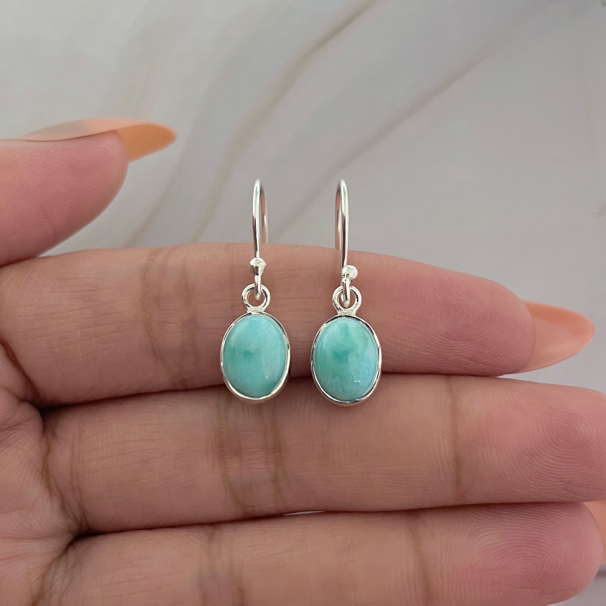 Larimar Earring-(LAR-E-2270.)