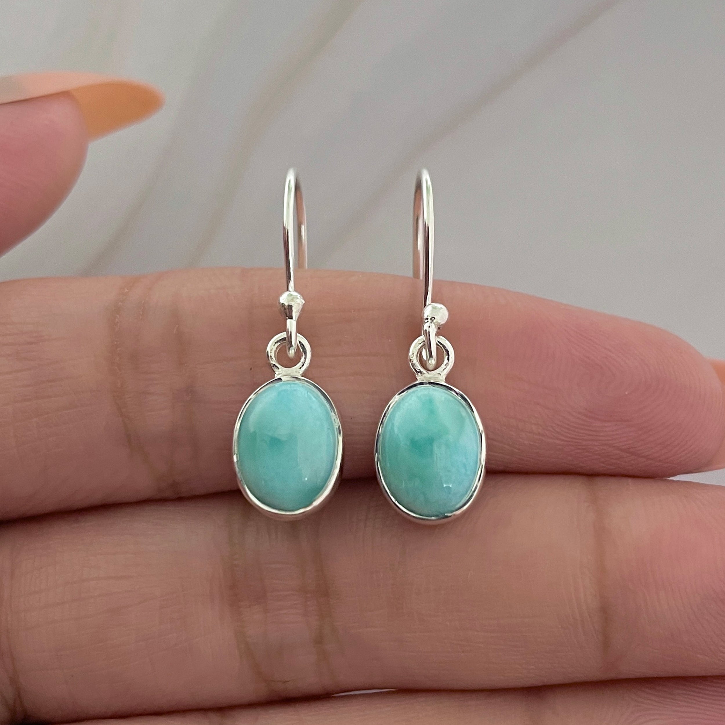 Larimar Earring-(LAR-E-2270.)