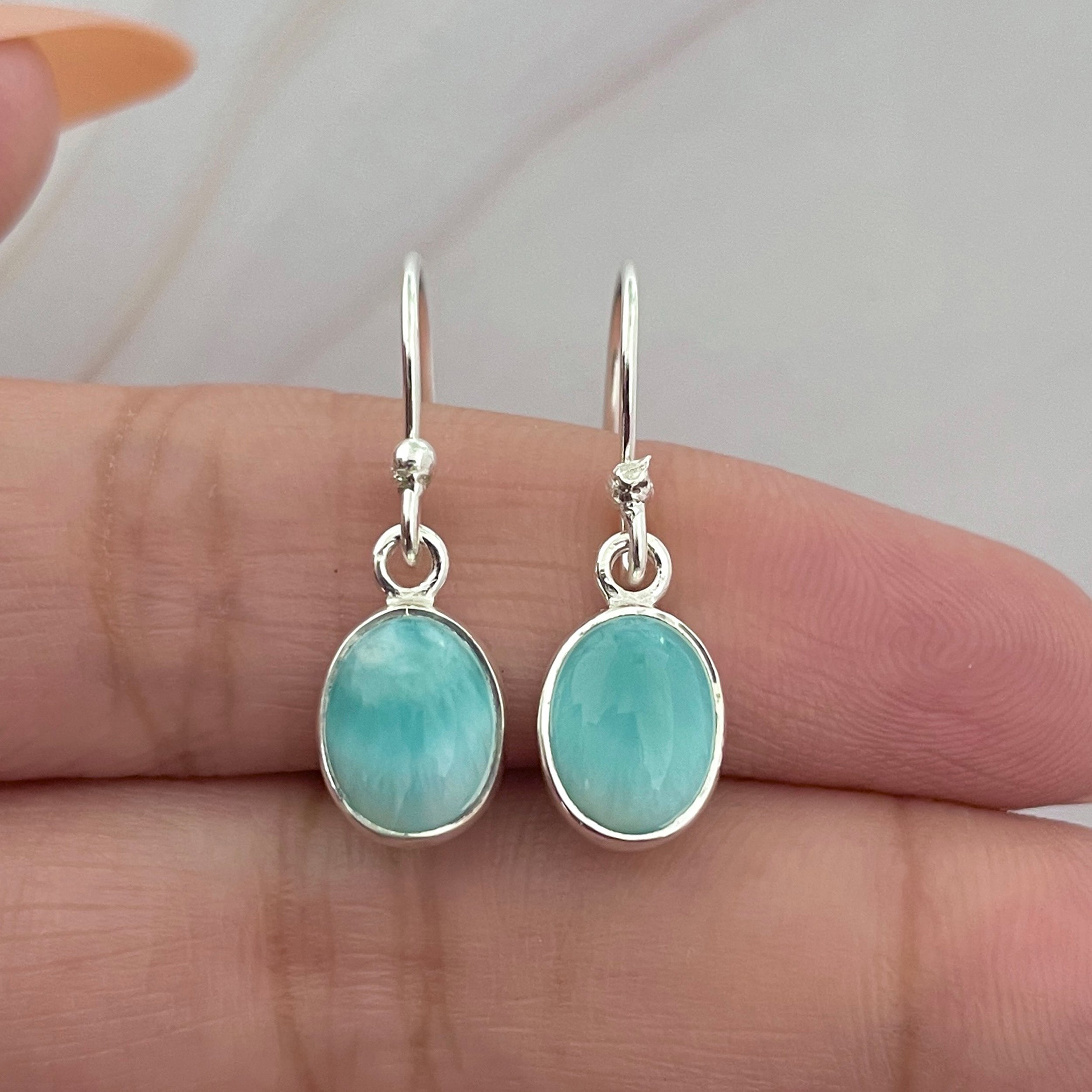 Larimar Earring-(LAR-E-2272.)