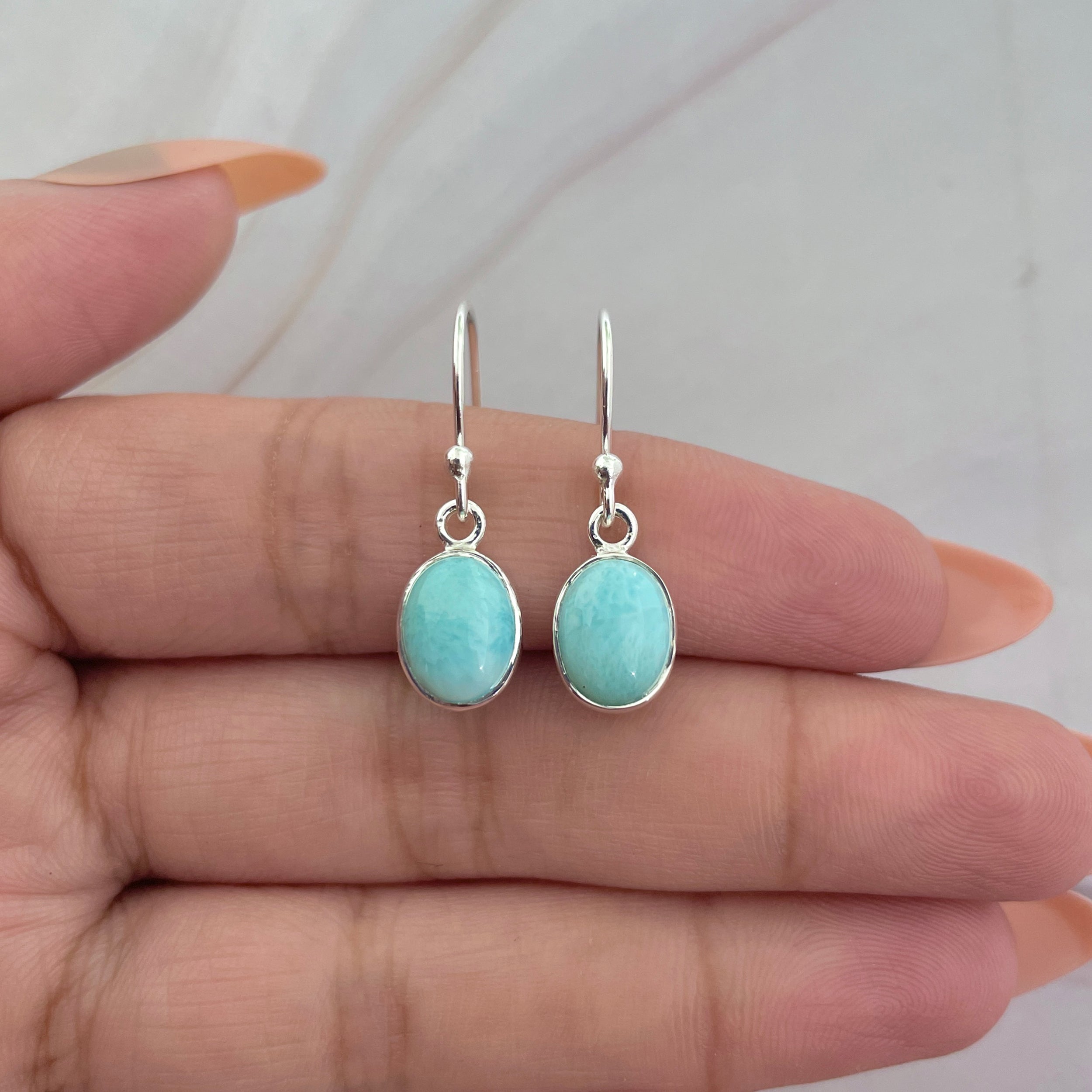Larimar Earring-(LAR-E-2273.)